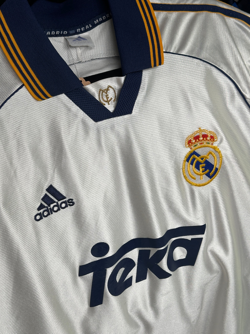 1999 Adidas Real Madrid Vintage Trikot | Weiß XL
