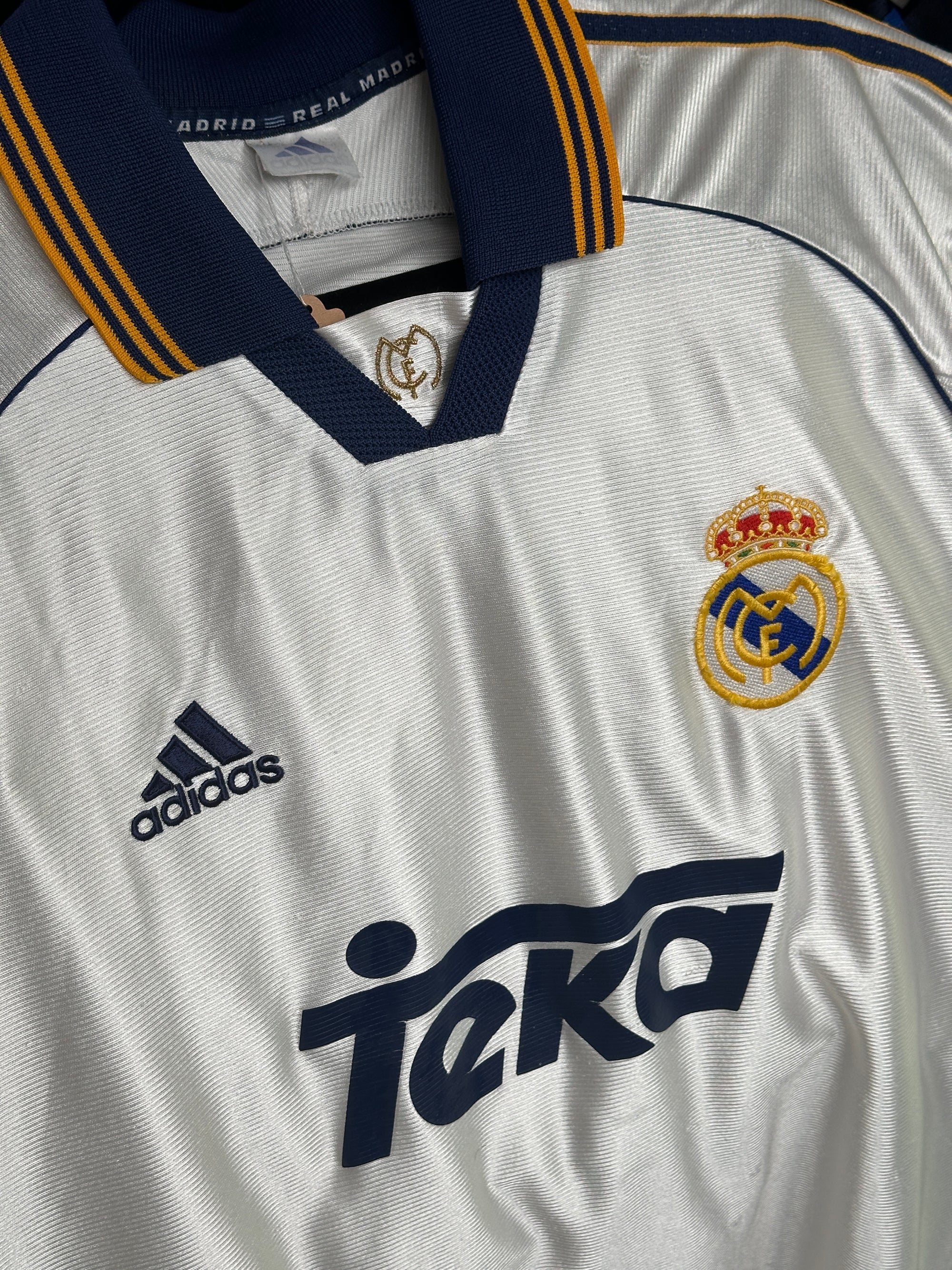 1999 Adidas Real Madrid Vintage Trikot | Weiß XL
