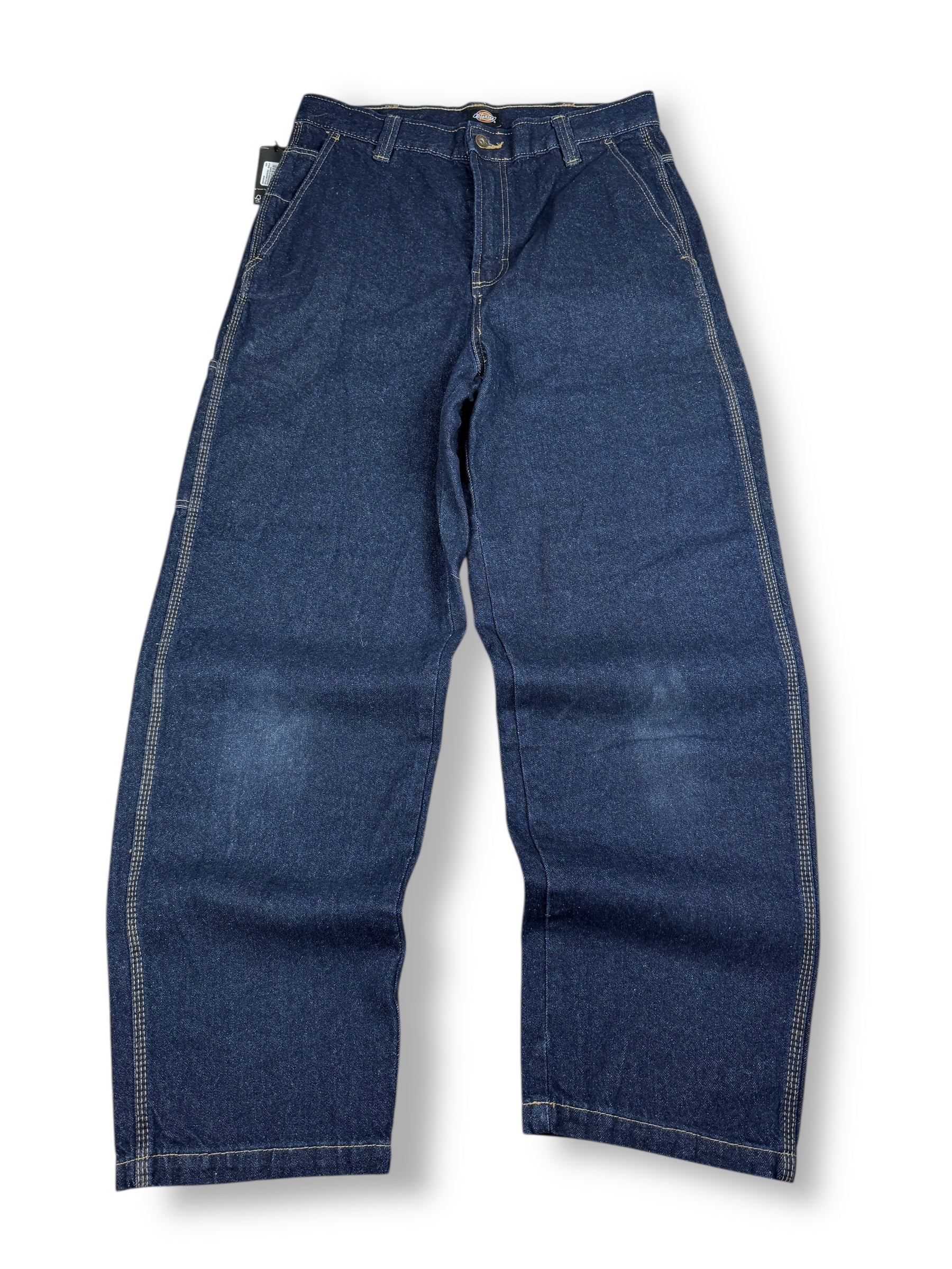 2000s Dickies Utility Front Denim Hose Dunkelblau | L | Neu mit Etikett