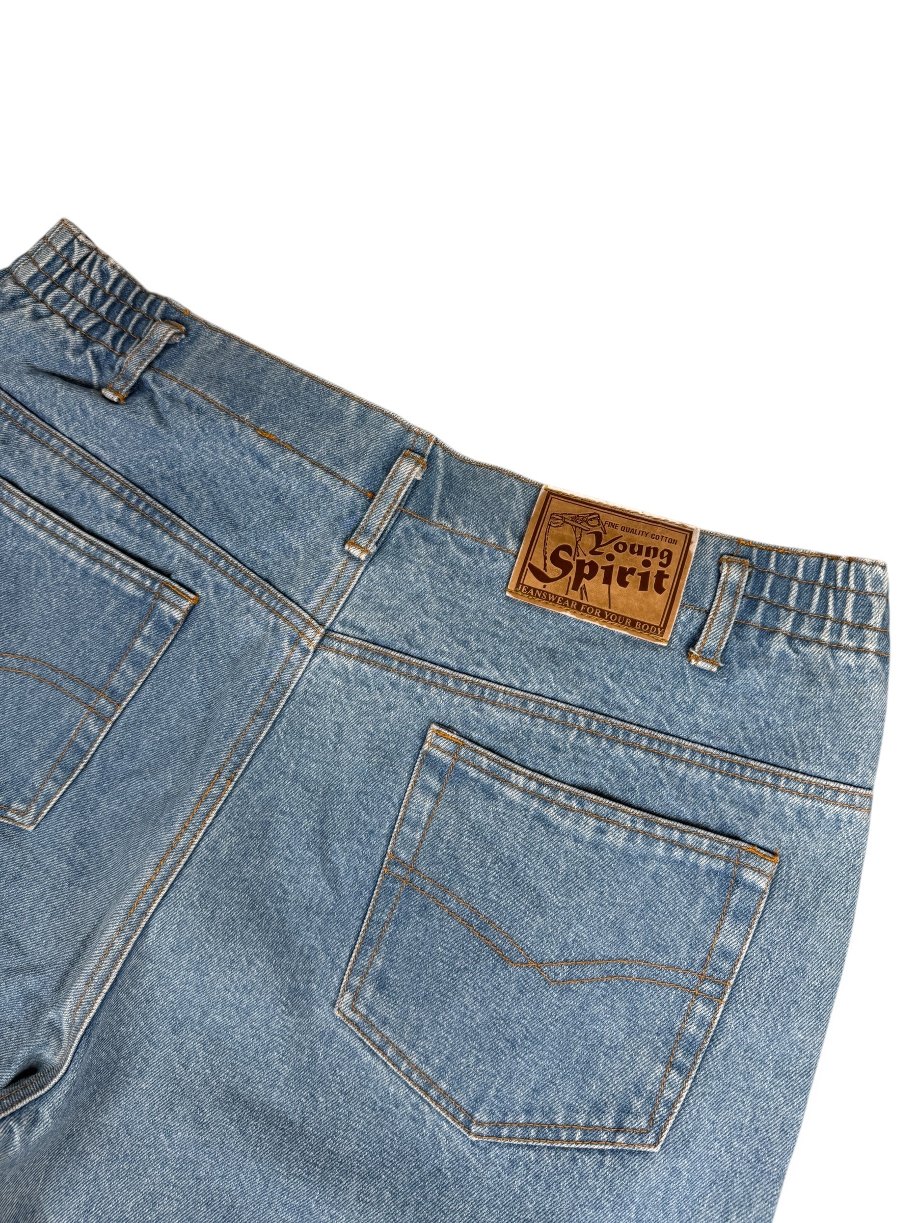 1990s Jeans Barrel Hellblau | M