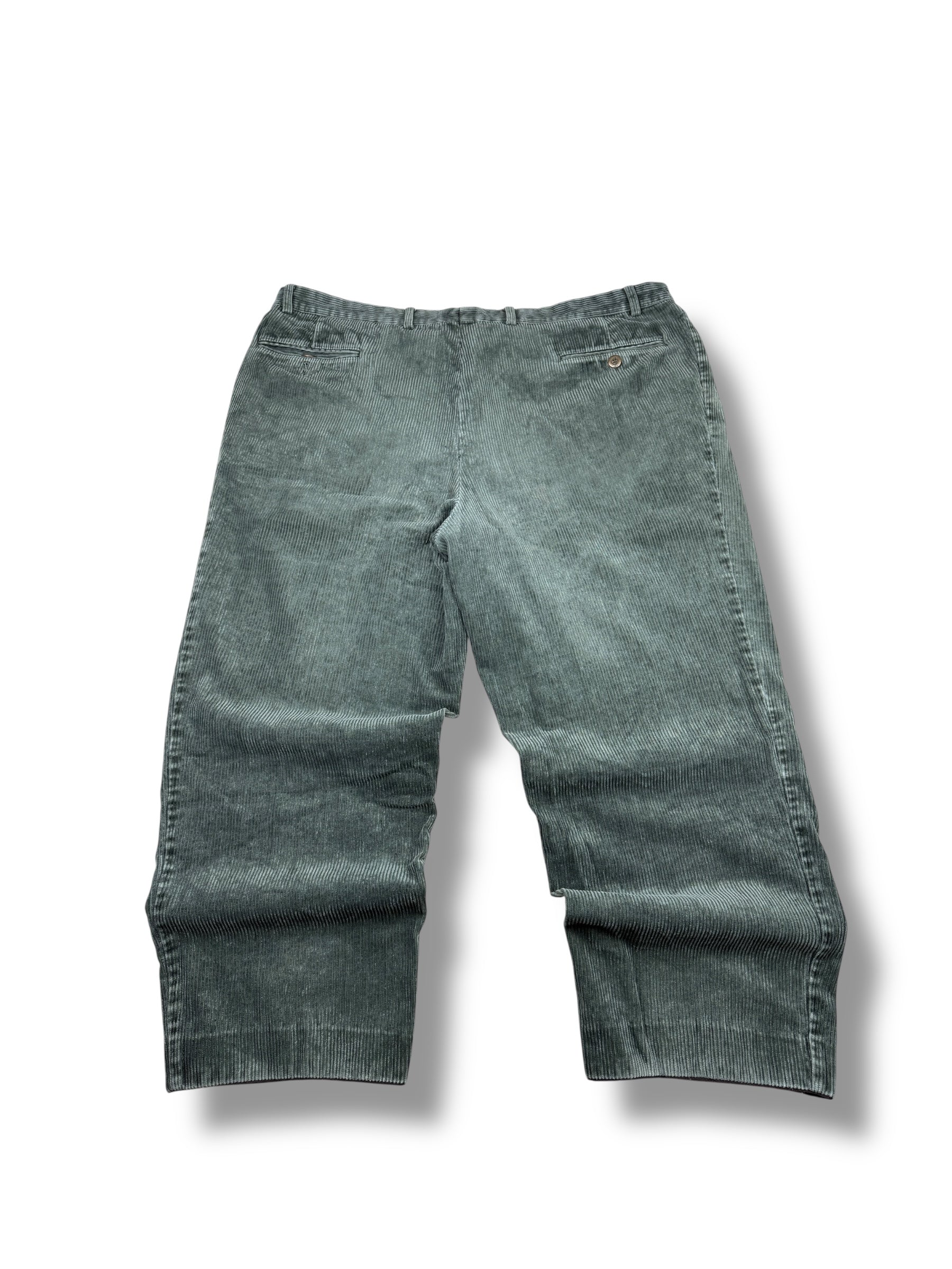 1990s Widax Cordhose Dunkelgrün | Short XL W40