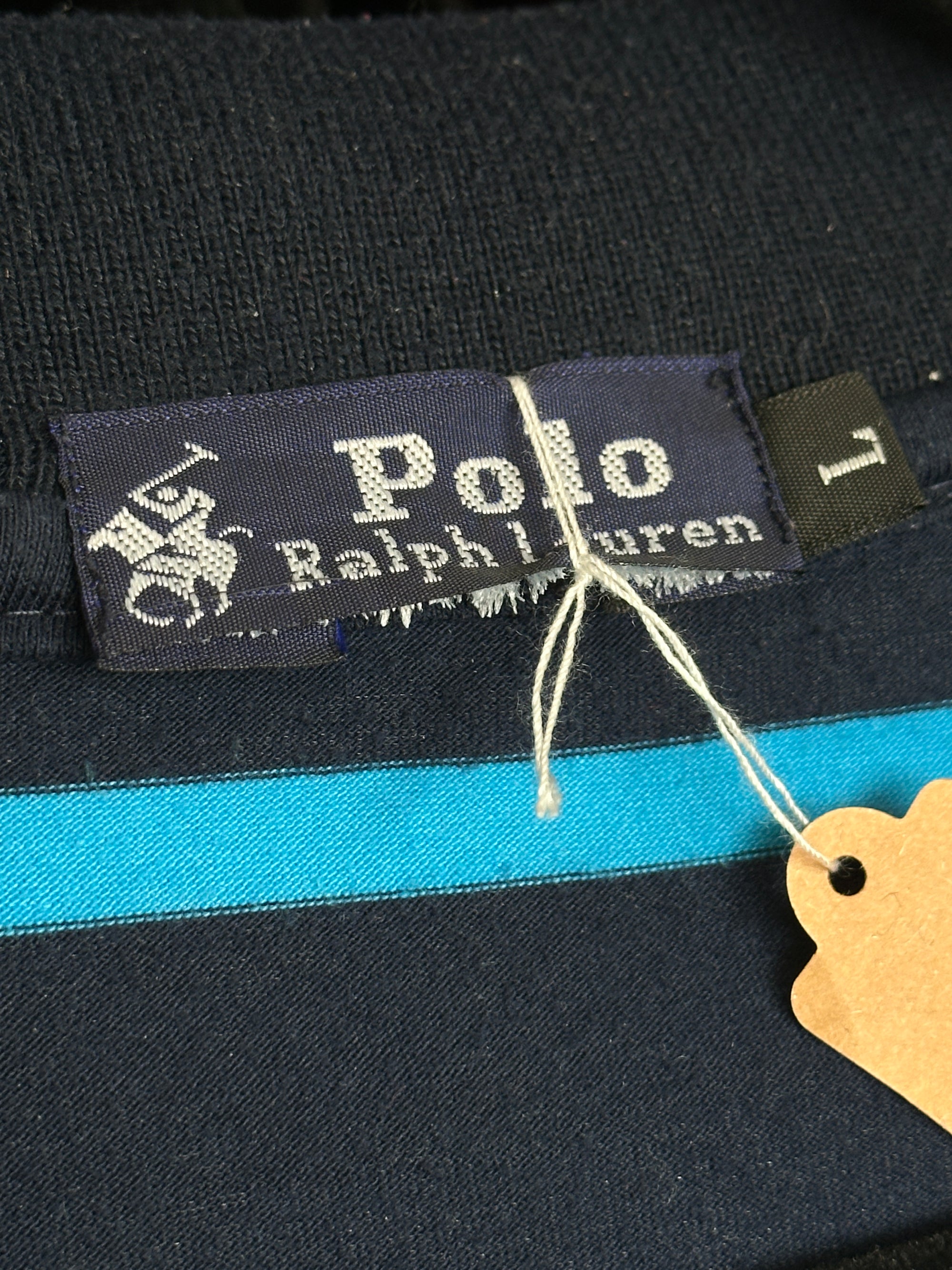 1990s Polo Ralph Lauren gestreift dunkelblau