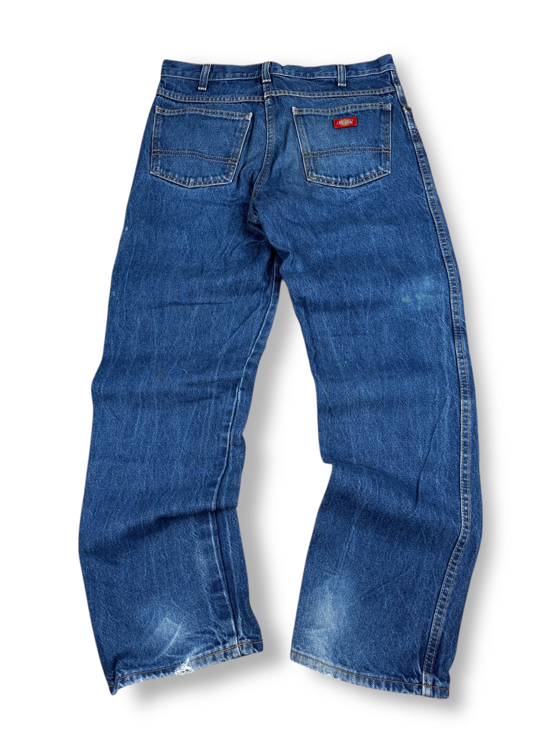 1990s Dickies used Workwear Jeans Blau | M | Vintage