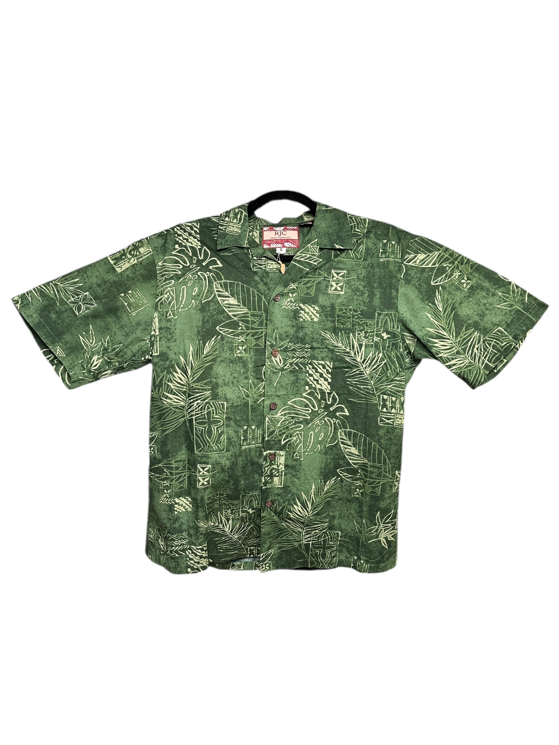 1990s Originales Hawaii Shirt Grün M
