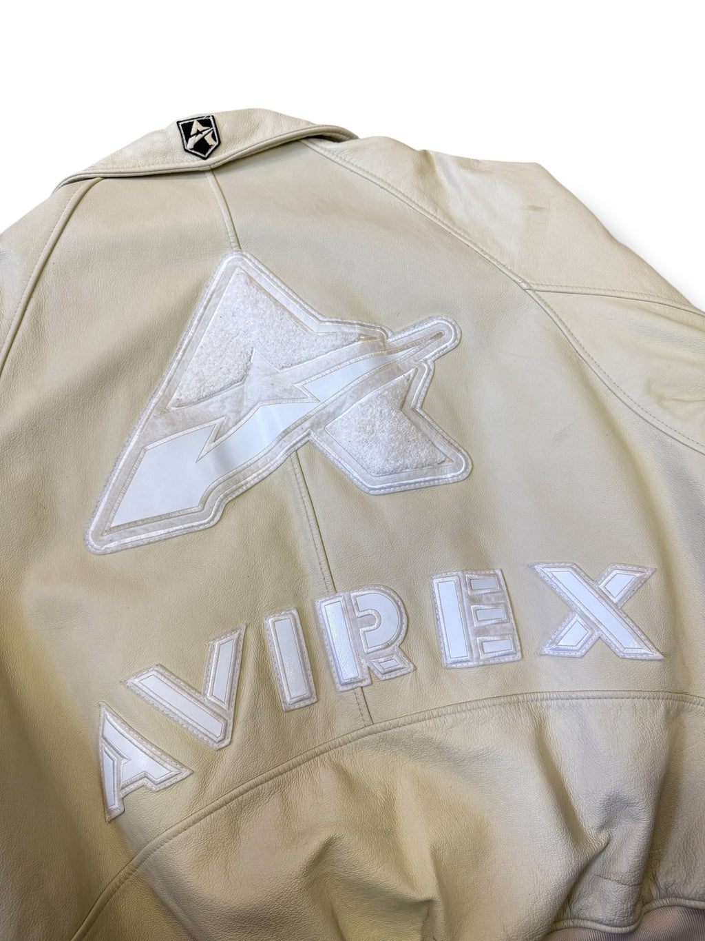 2000s Avirex A Varsity Lederjacke Bomber | XXL / 2XL | Signature USA