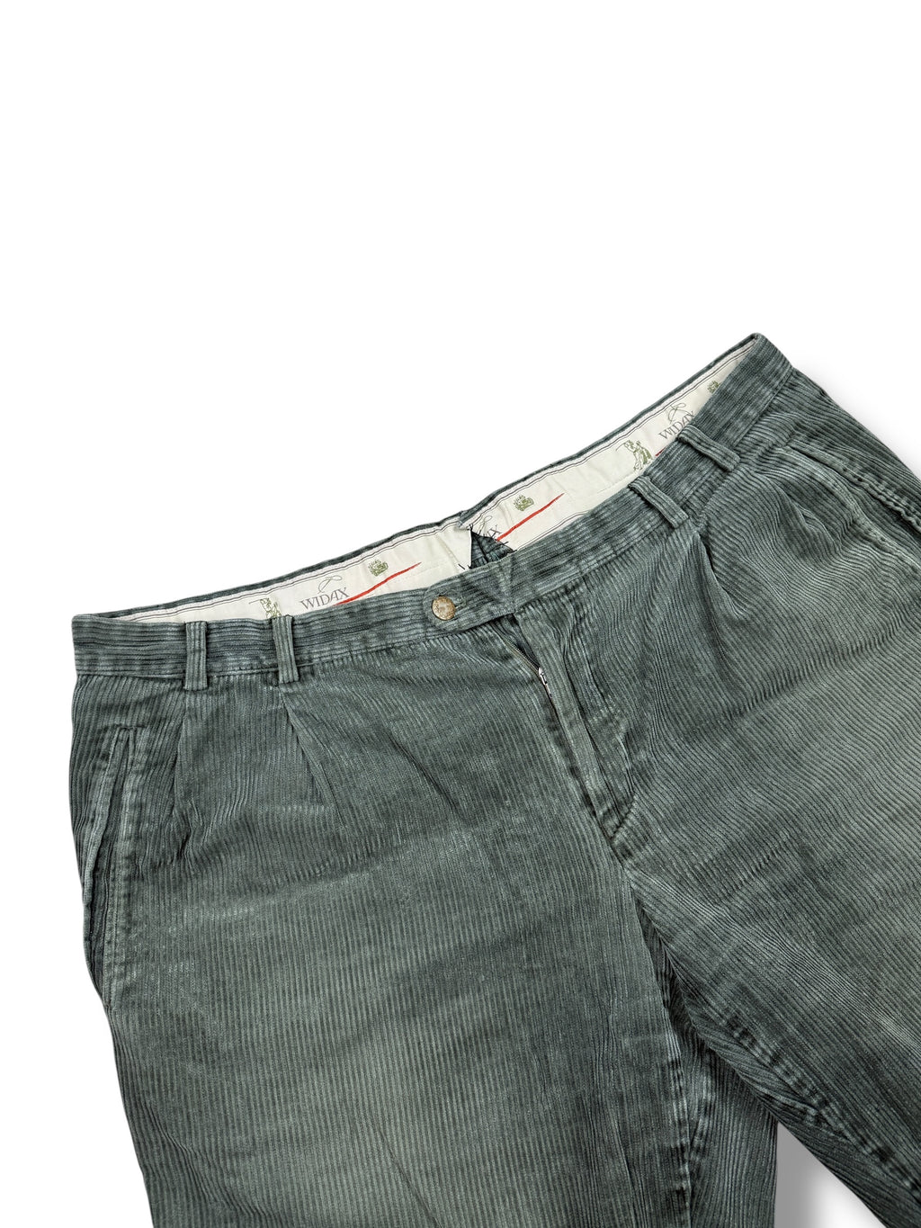 1990s Widax Cordhose Dunkelgrün | Short XL W40