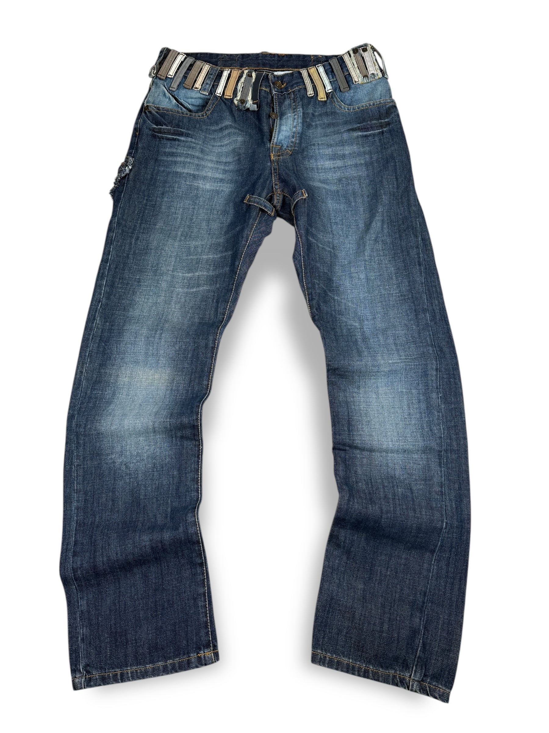 Y2k D7 Jeans Dunkelblau | M