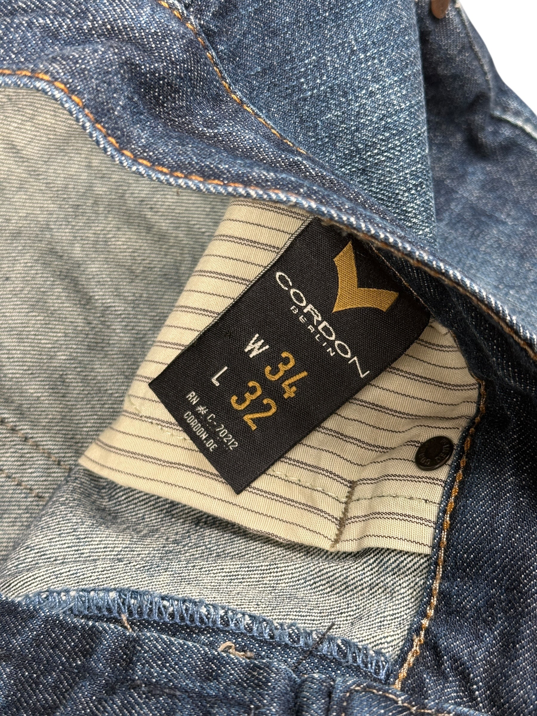 2000s Cordon Berlin 725 Premium Jeans Dunkelblau | M–L y2k
