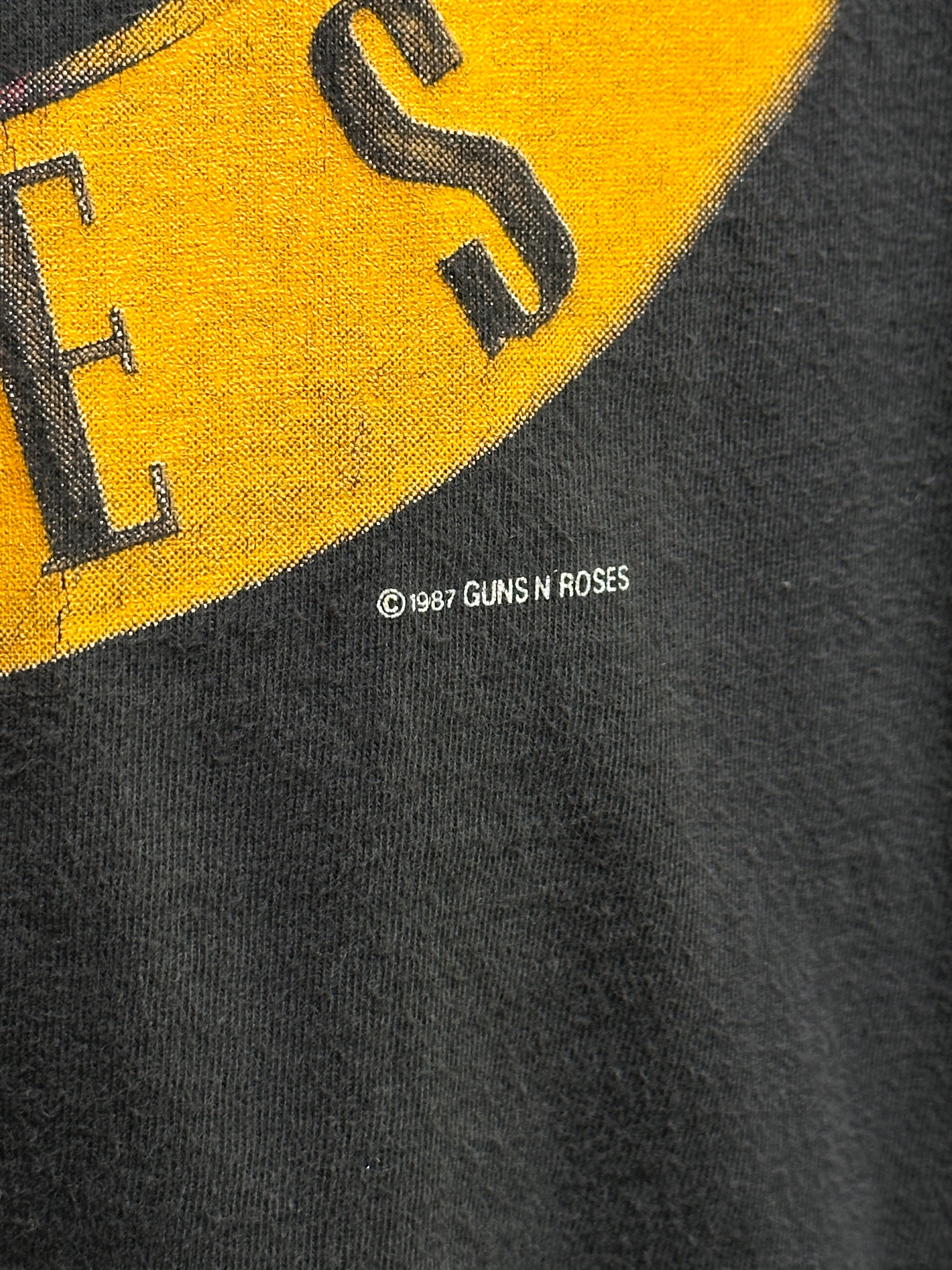 1987 Guns N’ Roses Vintage Band T-Shirt | Schwarz L