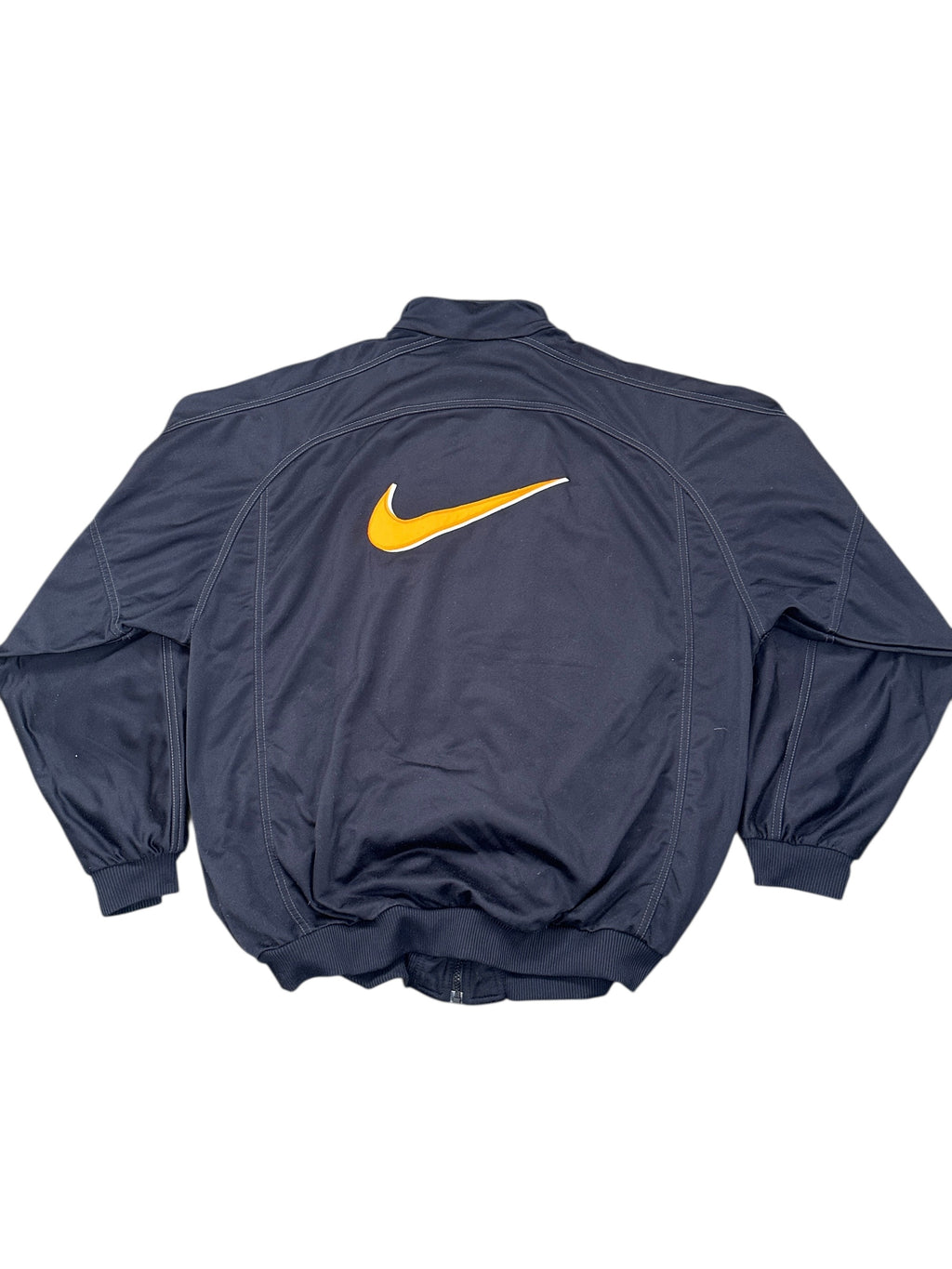 1990s Nike Trainingsjacke Backswoosh Schwarz Orange XL