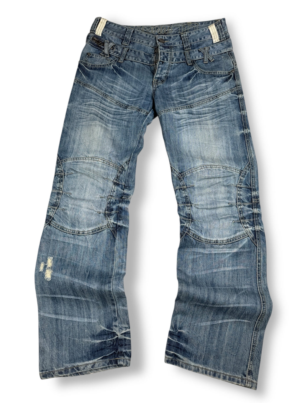 Y2K Jeans Blau washed| M-L