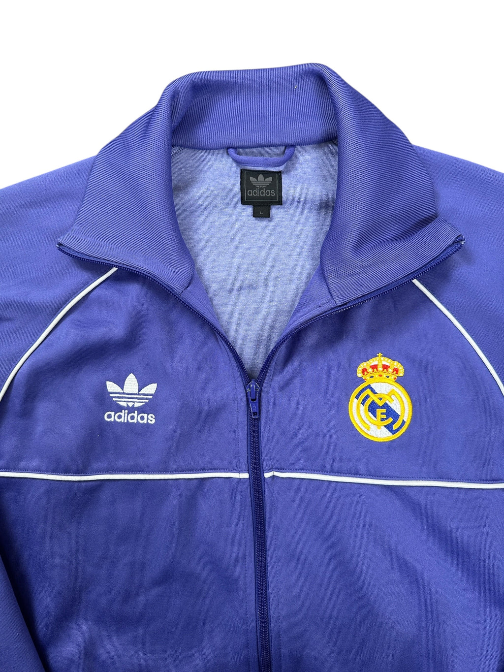 2000s Adidas x Real Madrid Vintage Trainingsjacke | Lila L
