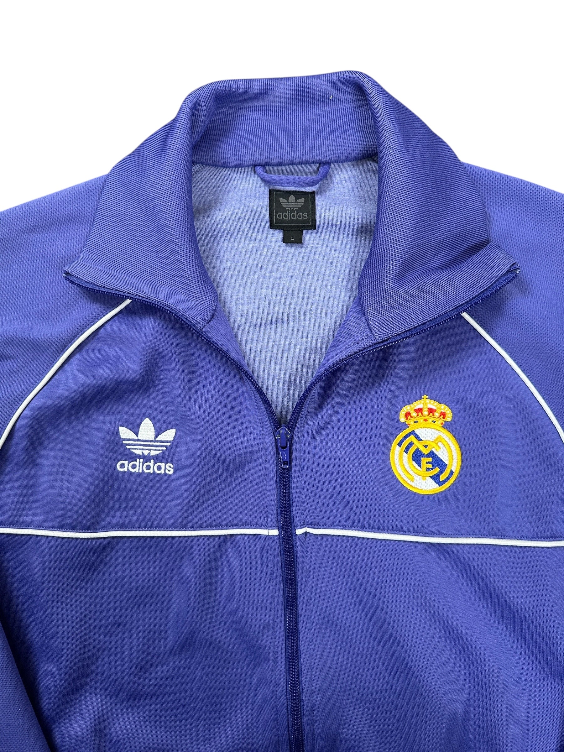 2000s Adidas x Real Madrid Vintage Trainingsjacke | Lila L