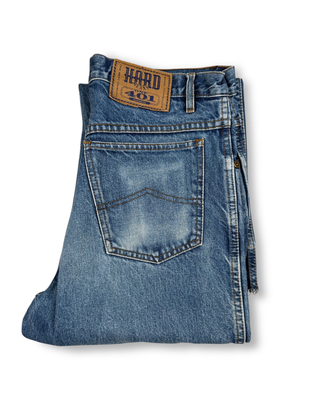 1990s Hard Blue Jeans 401 Blau | M | Vintage