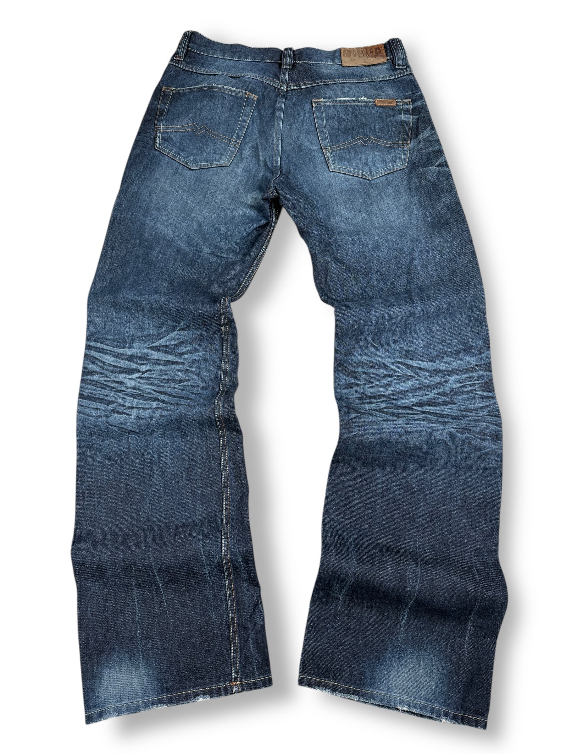 1990s Mustang Jeans Dunkelblau 2000s | L (Lang)