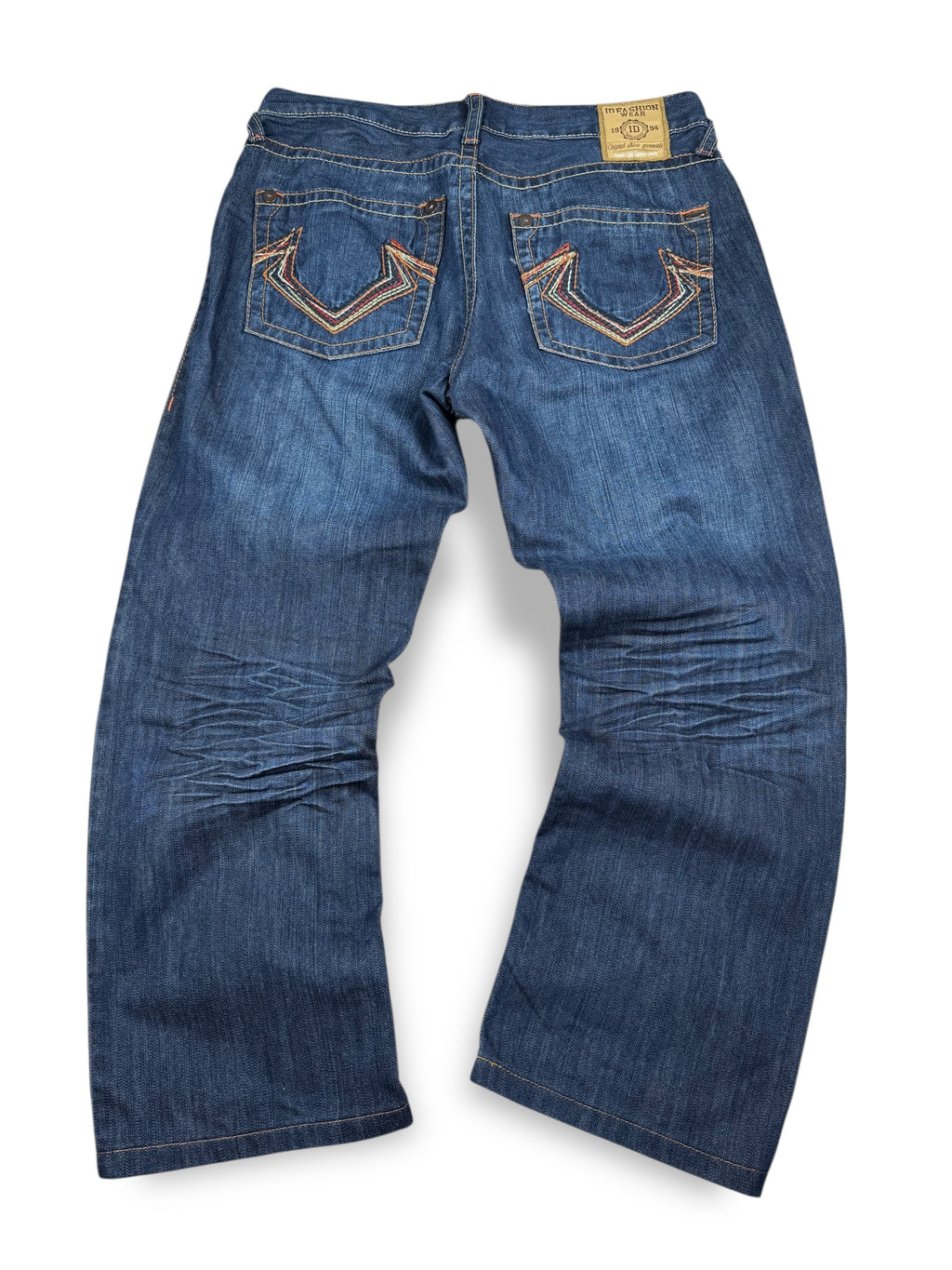 2000s True Religion Style Jeans Dunkelblau | L Kurz
