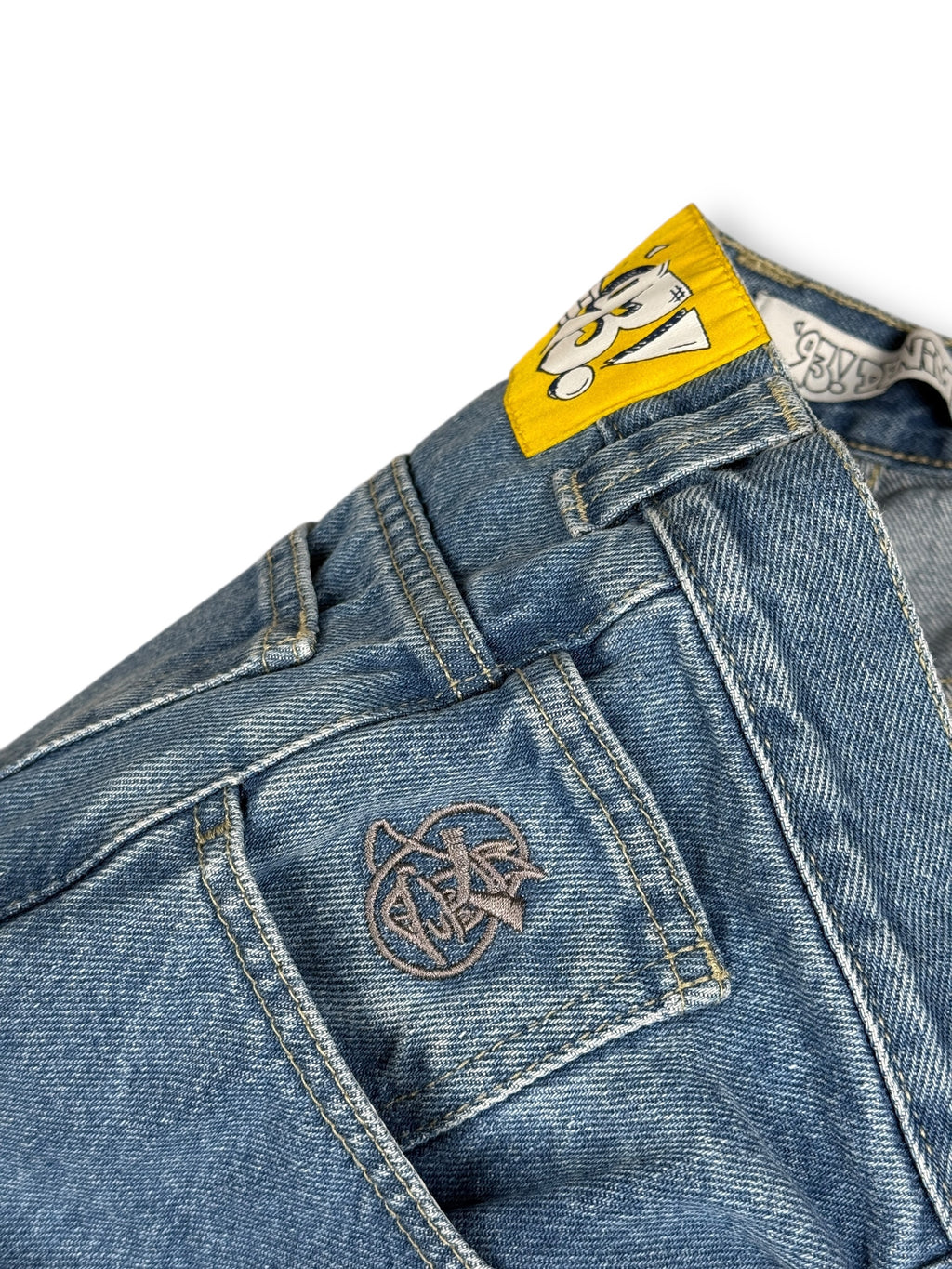 2020s 93Denim Polar Pants baggy Jeans Blau | M