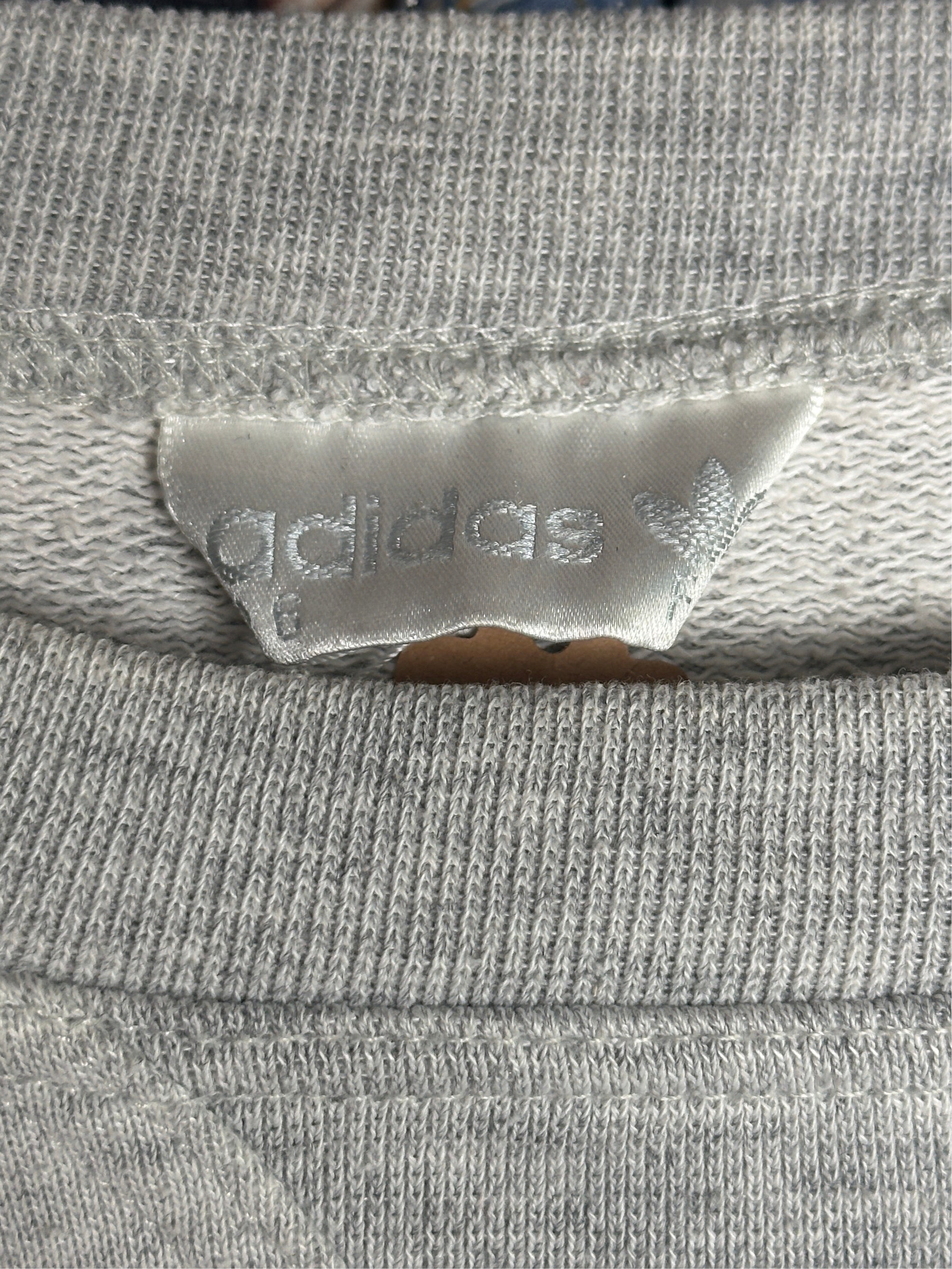 1980s Adidas „colors of sports“ Sweater Grau L