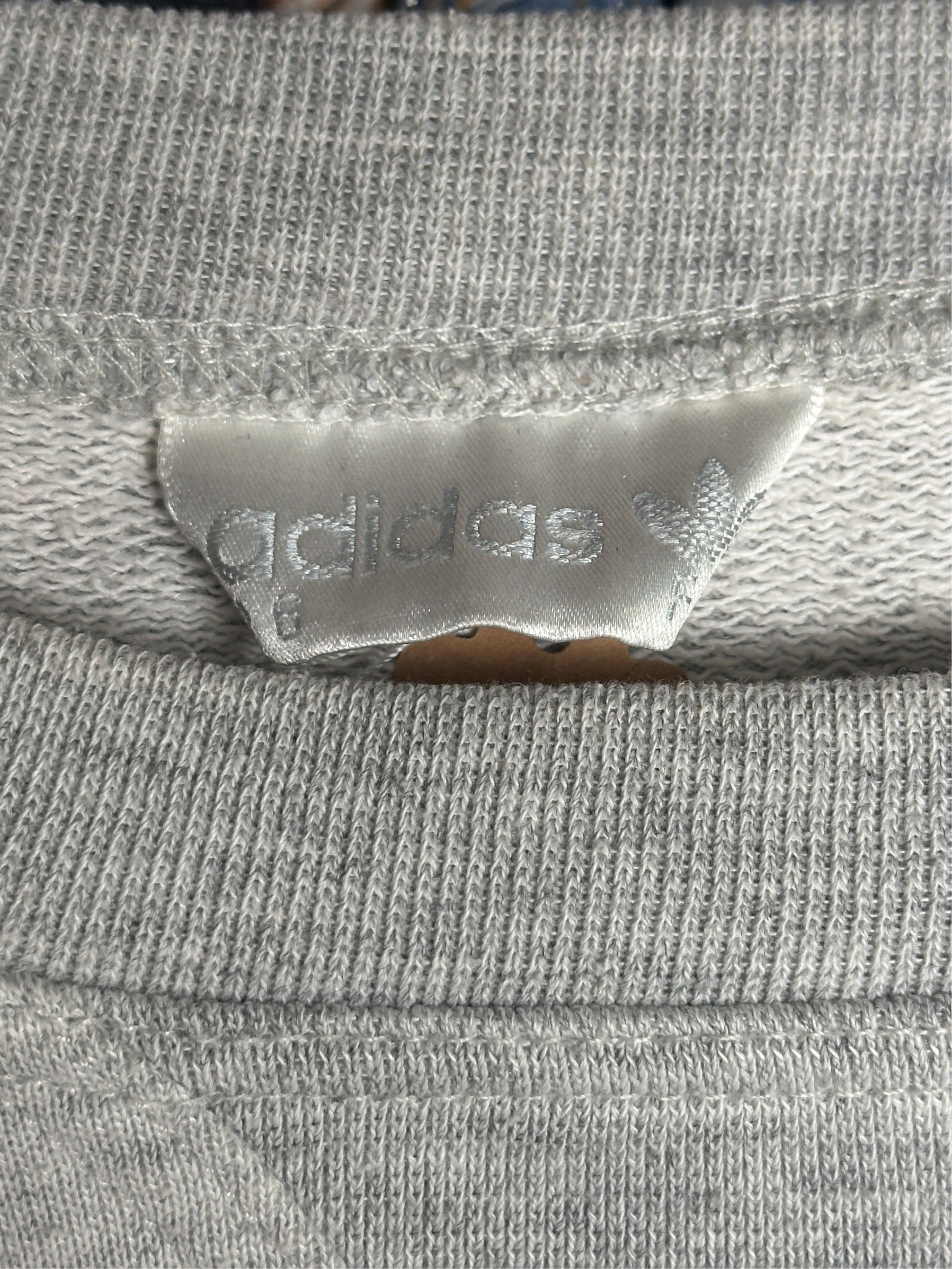 1980s Adidas „colors of sports“ Sweater Grau L