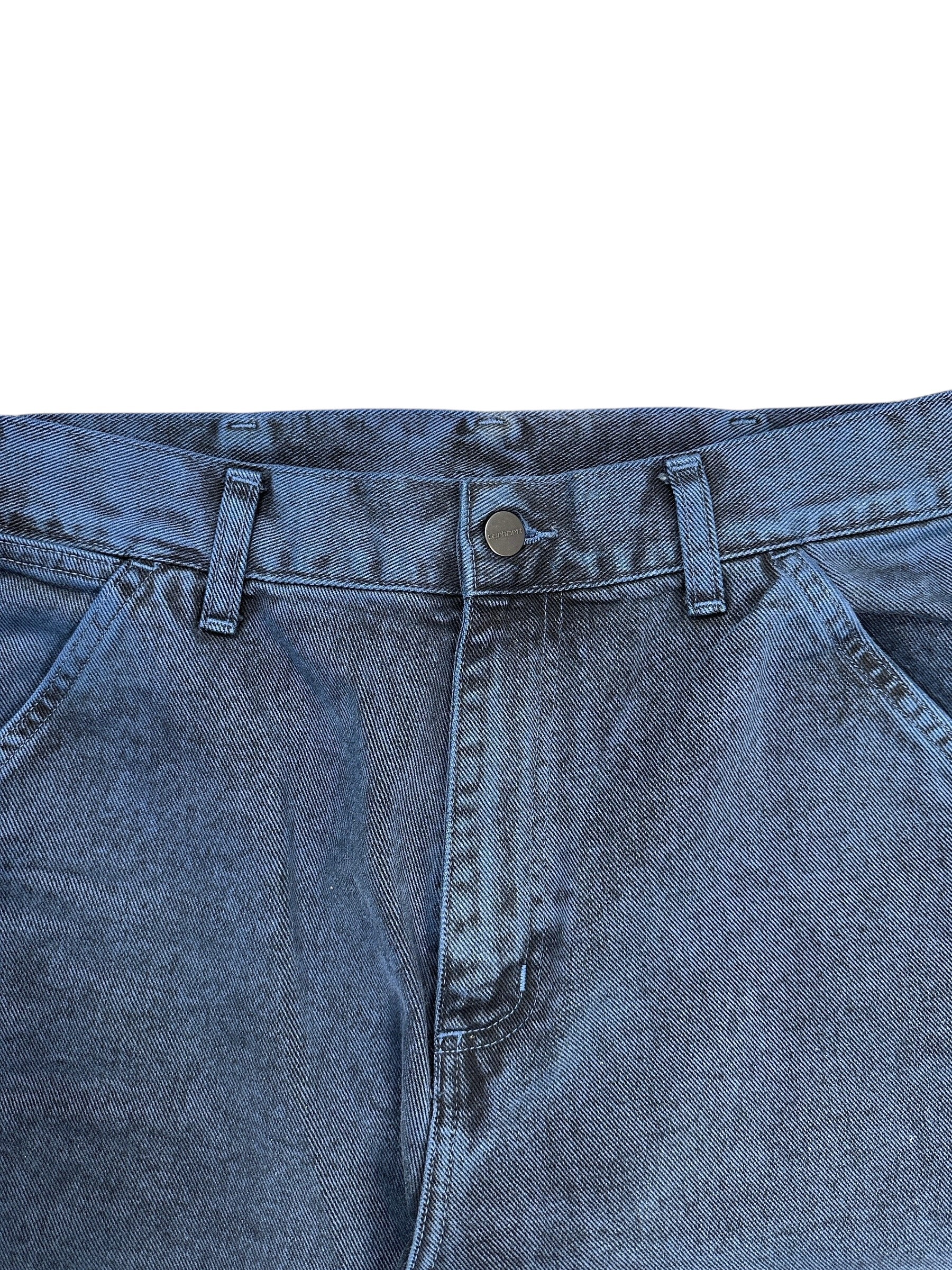 2000s Carhartt Single Knee Dunkelblau Schwarz Jeans W33 L33