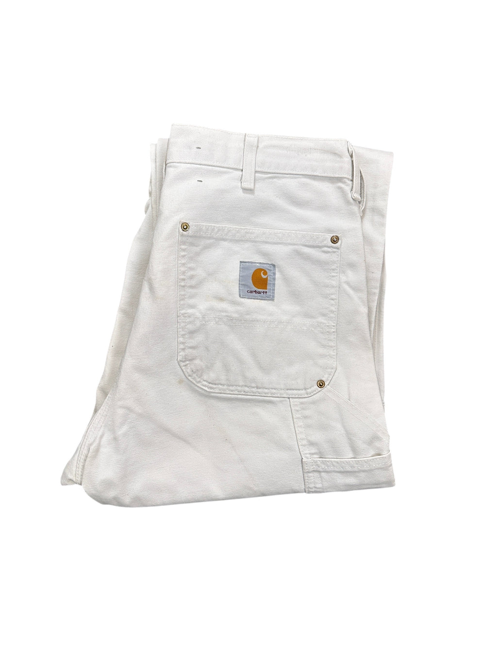 1990s Carhartt Single Knee vintage Weiß USA 32x34