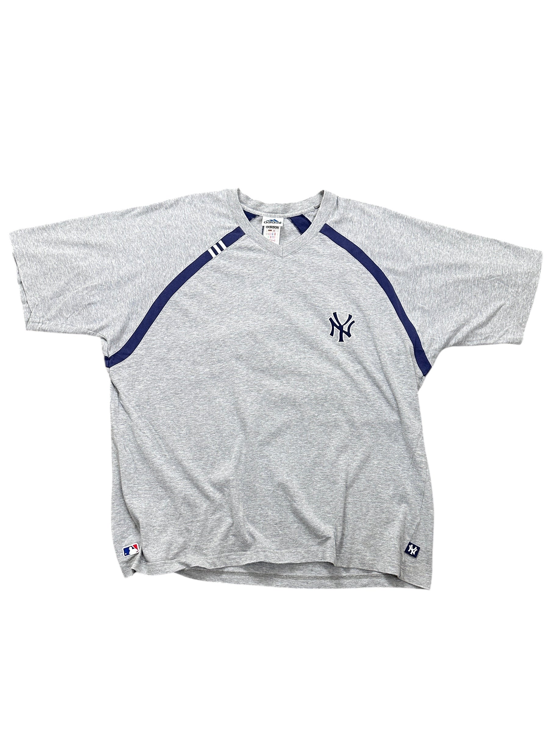 1990s New York Yankees T-Shirt Grau Blau MLB XXL