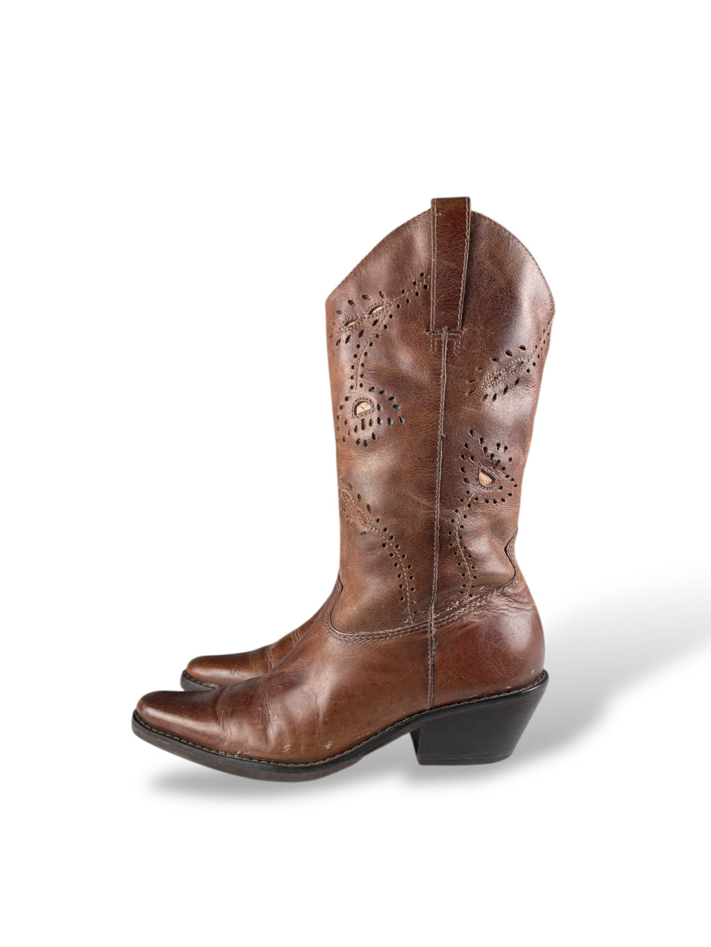 Cowboy Boots Braun Leder | US 5.5 (EU 36–37) Vibram Made in Brazil