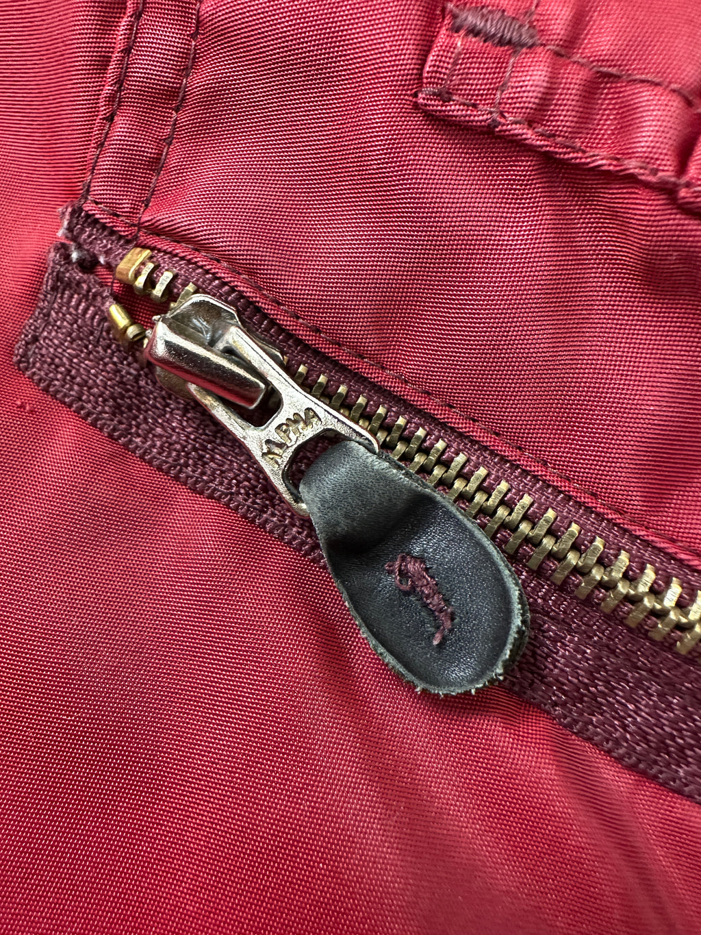 1990s Alpha Bomberjacke Rot M/L