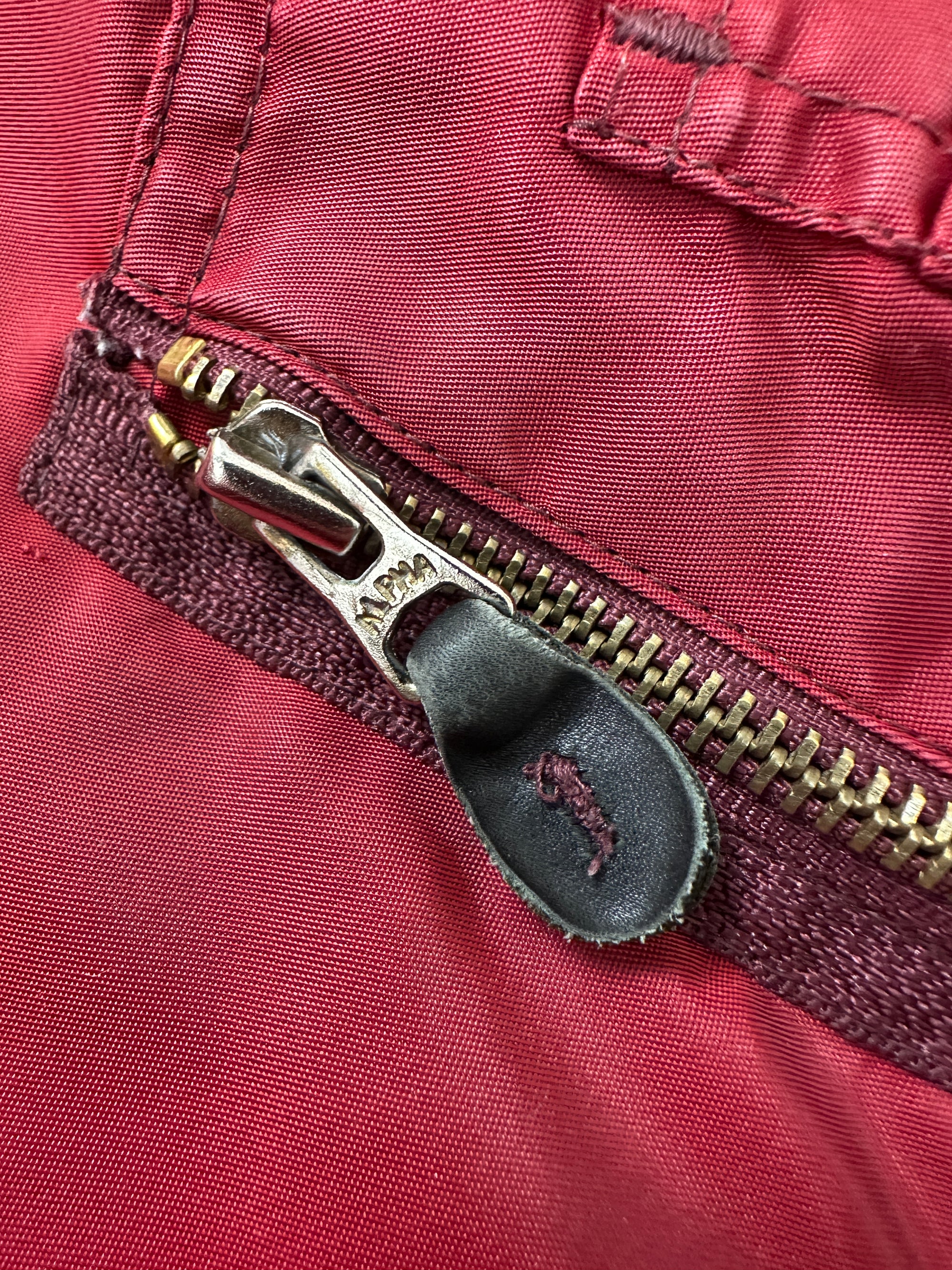1990s Alpha Bomberjacke Rot M/L