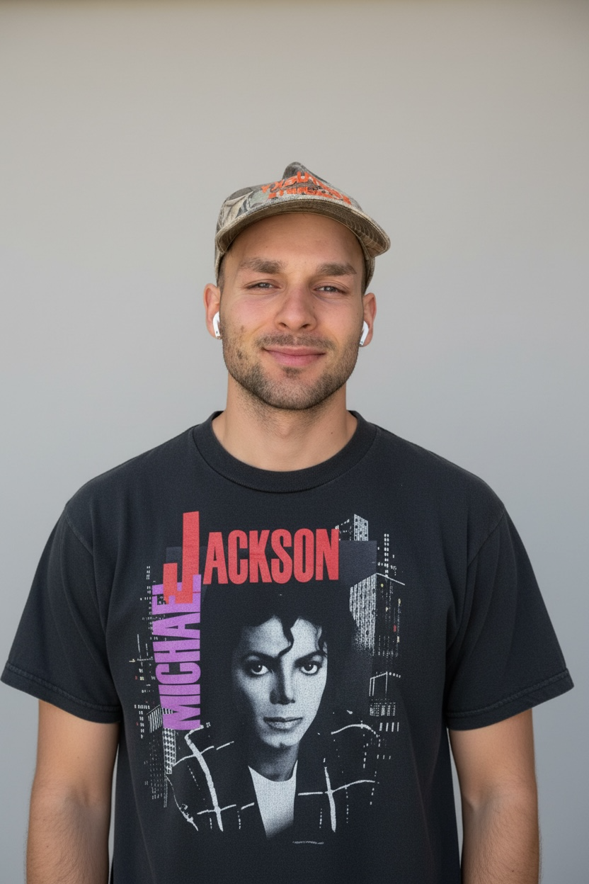 1988 Michael Jackson Bad Tour Vintage T-Shirt | Pepsi Logo XL