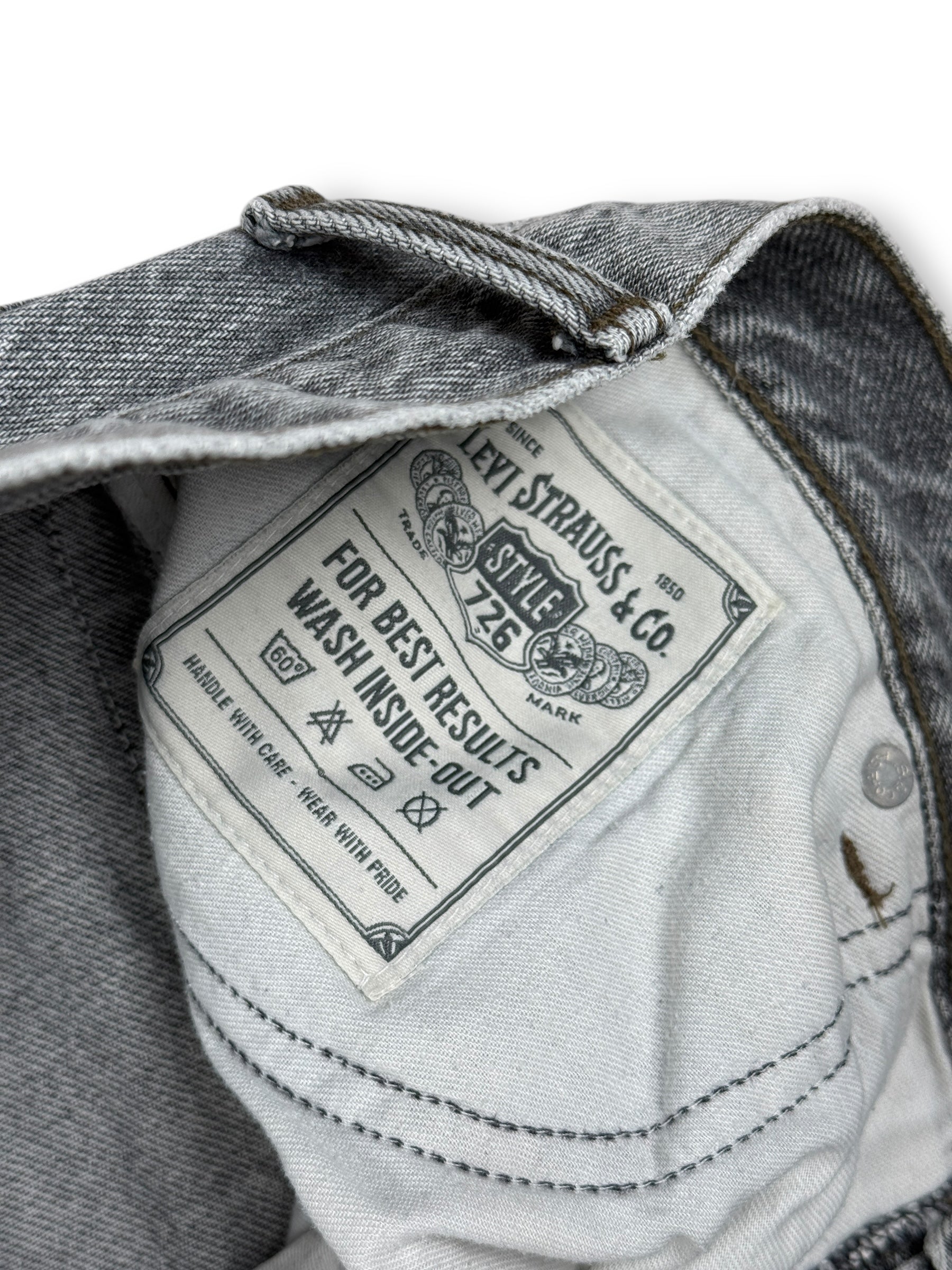 1990s Levi’s 726 Jeans Grau | Size S-M (W31 L32) | Vintage