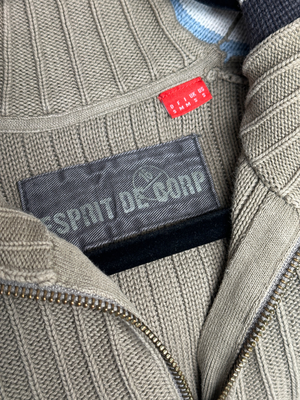 Y2K Esprit Baumwoll Knit Jacke S | Men’s vintage