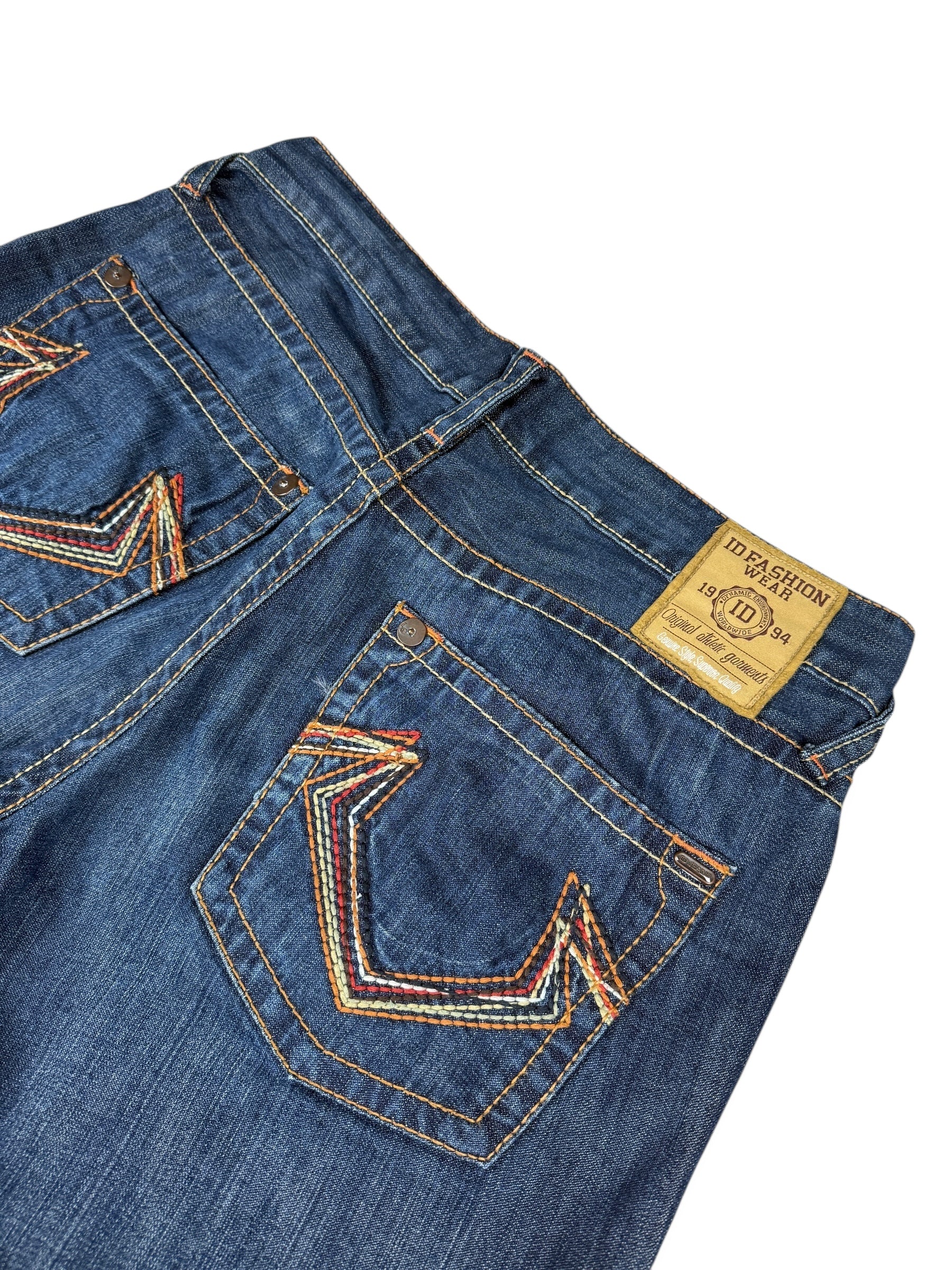 2000s True Religion Style Jeans Dunkelblau | L Kurz
