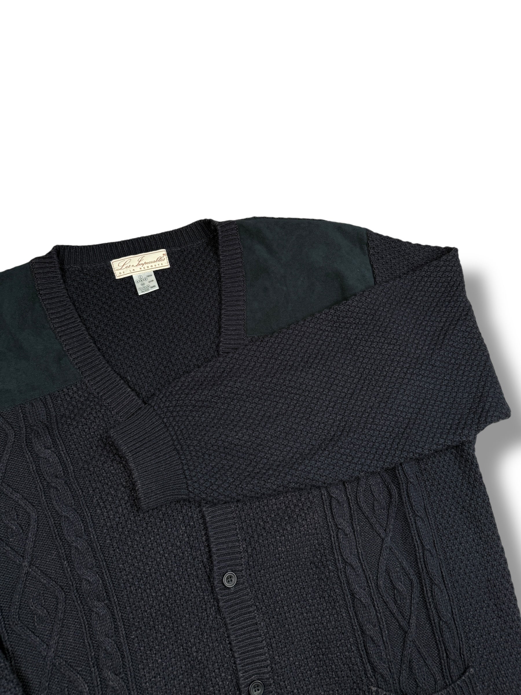 1990s Les Impeccables de La Redoute Cardigan Dunkelblau | XXL