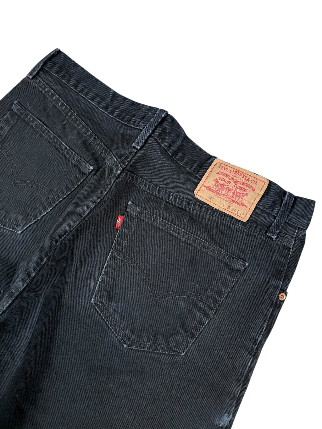 1990s Levi’s 521 Jeans Schwarz | L