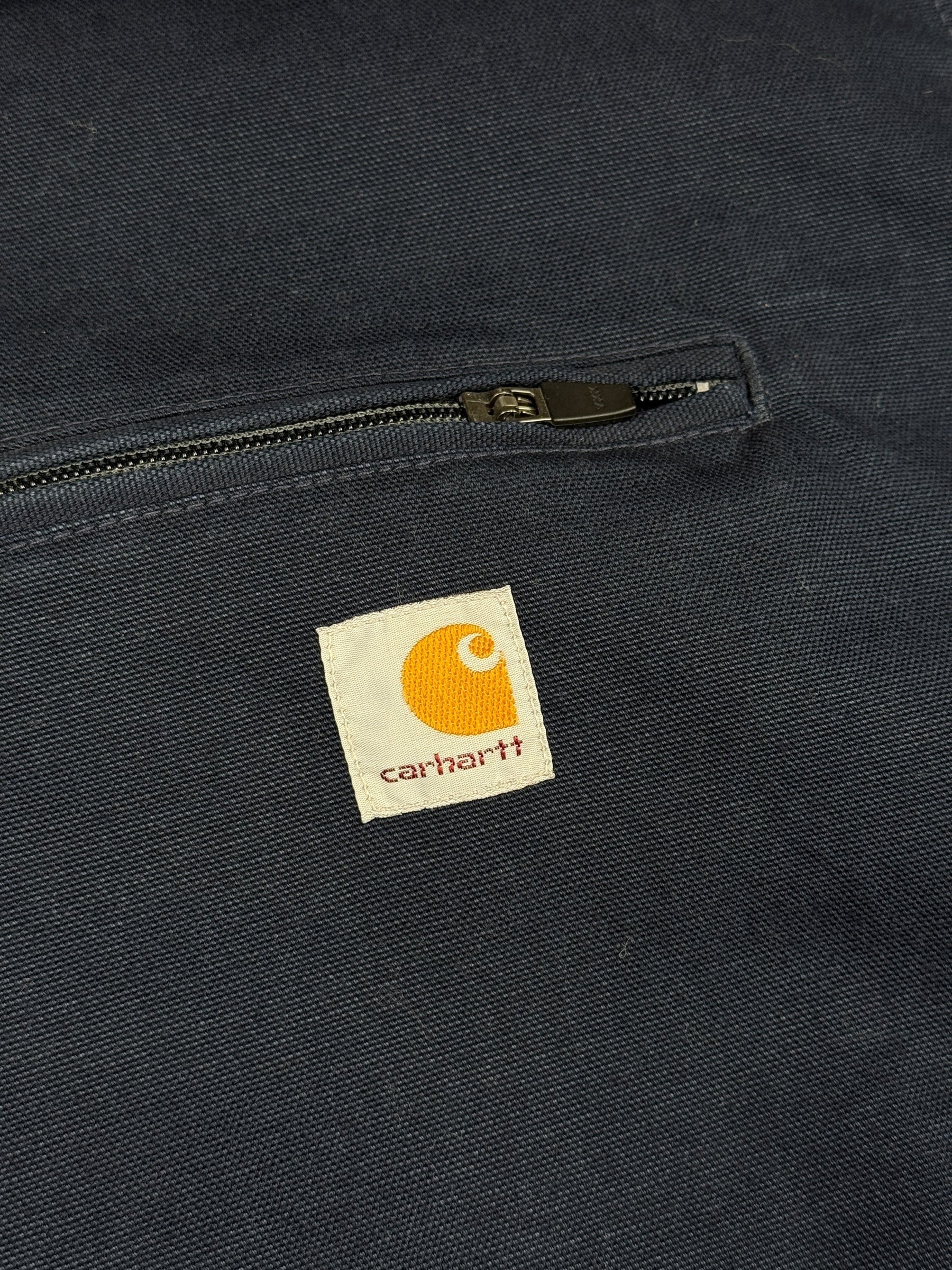 2010s Carhartt Detroit Jacke Navy Blau | XXL | Blanket Lined