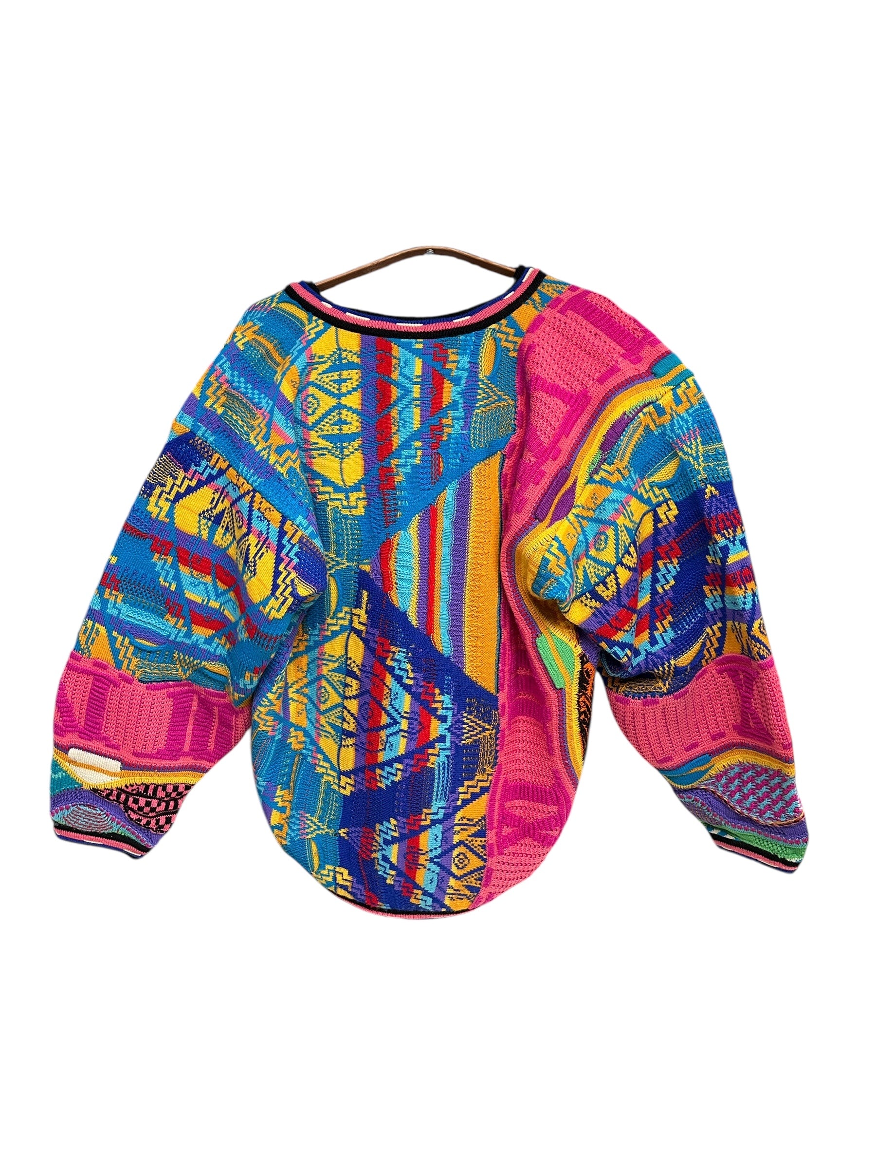 1990s Coogi Australia Sweater Pink Blau M