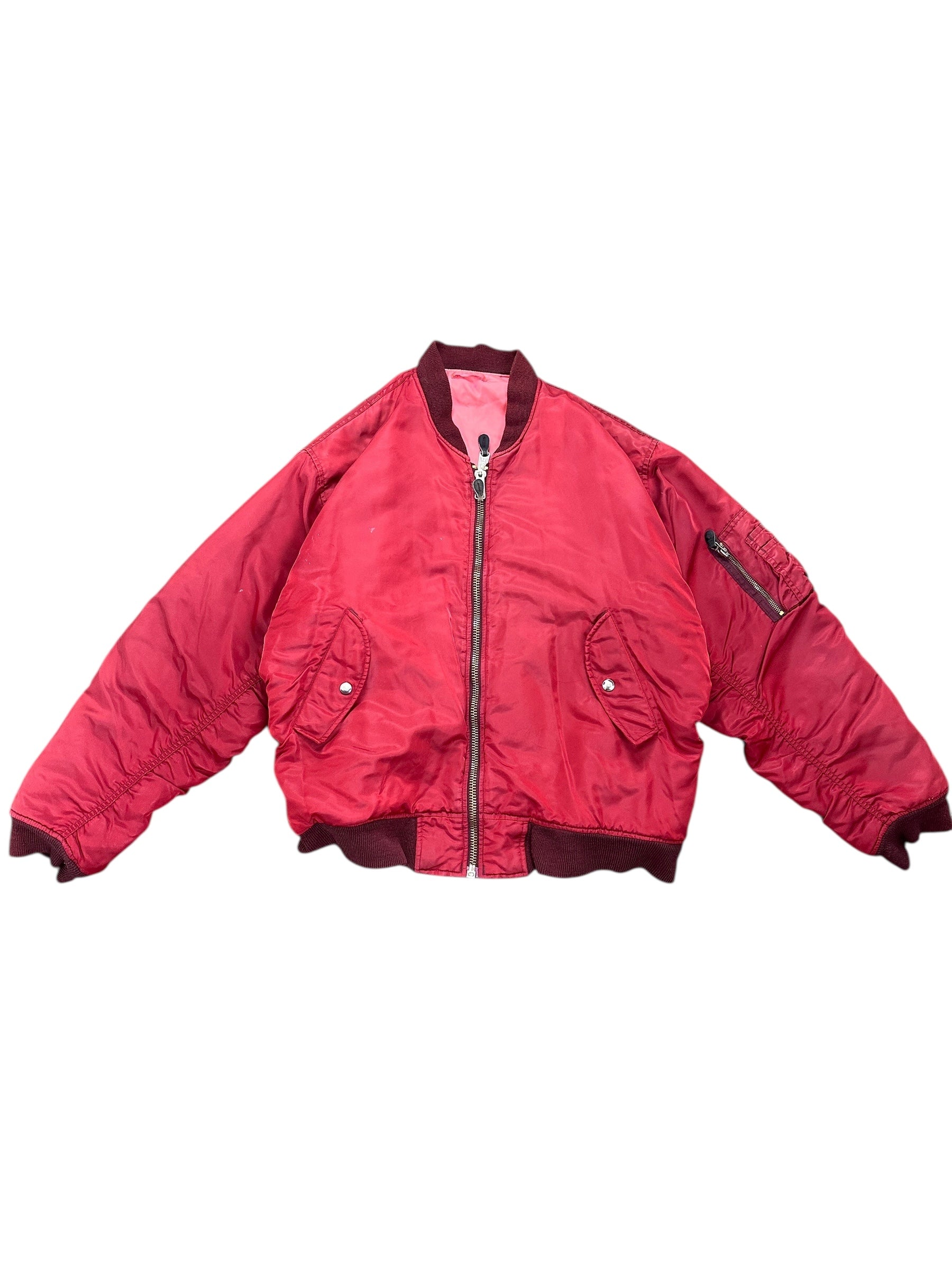 1990s Alpha Bomberjacke Rot M/L