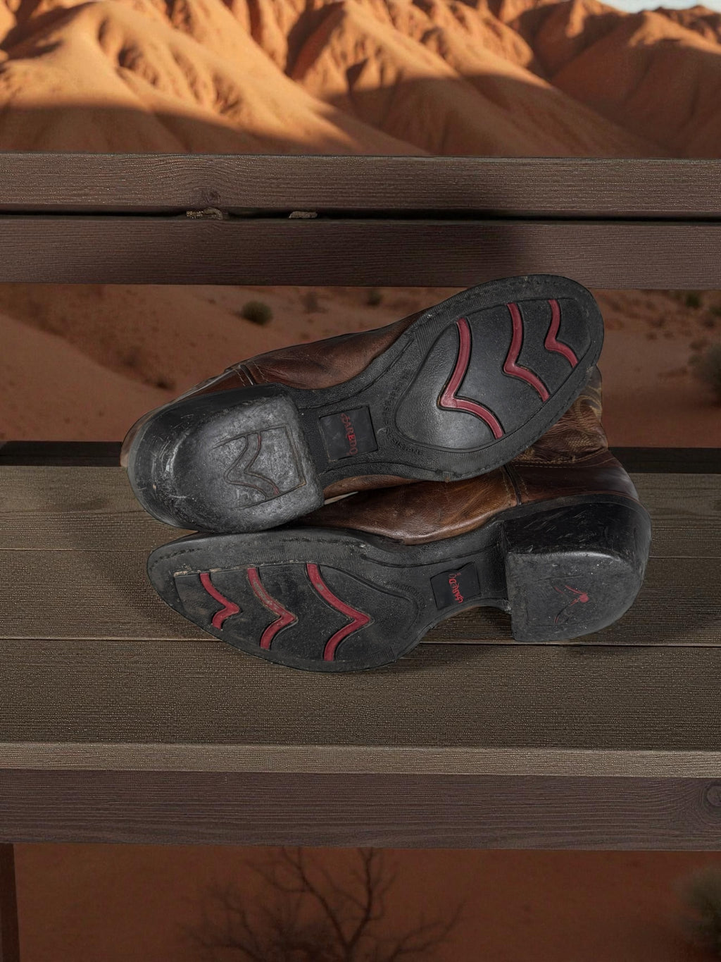 Vintage Western Boots Dunkelbraun Leder | US 8 (EU 41)