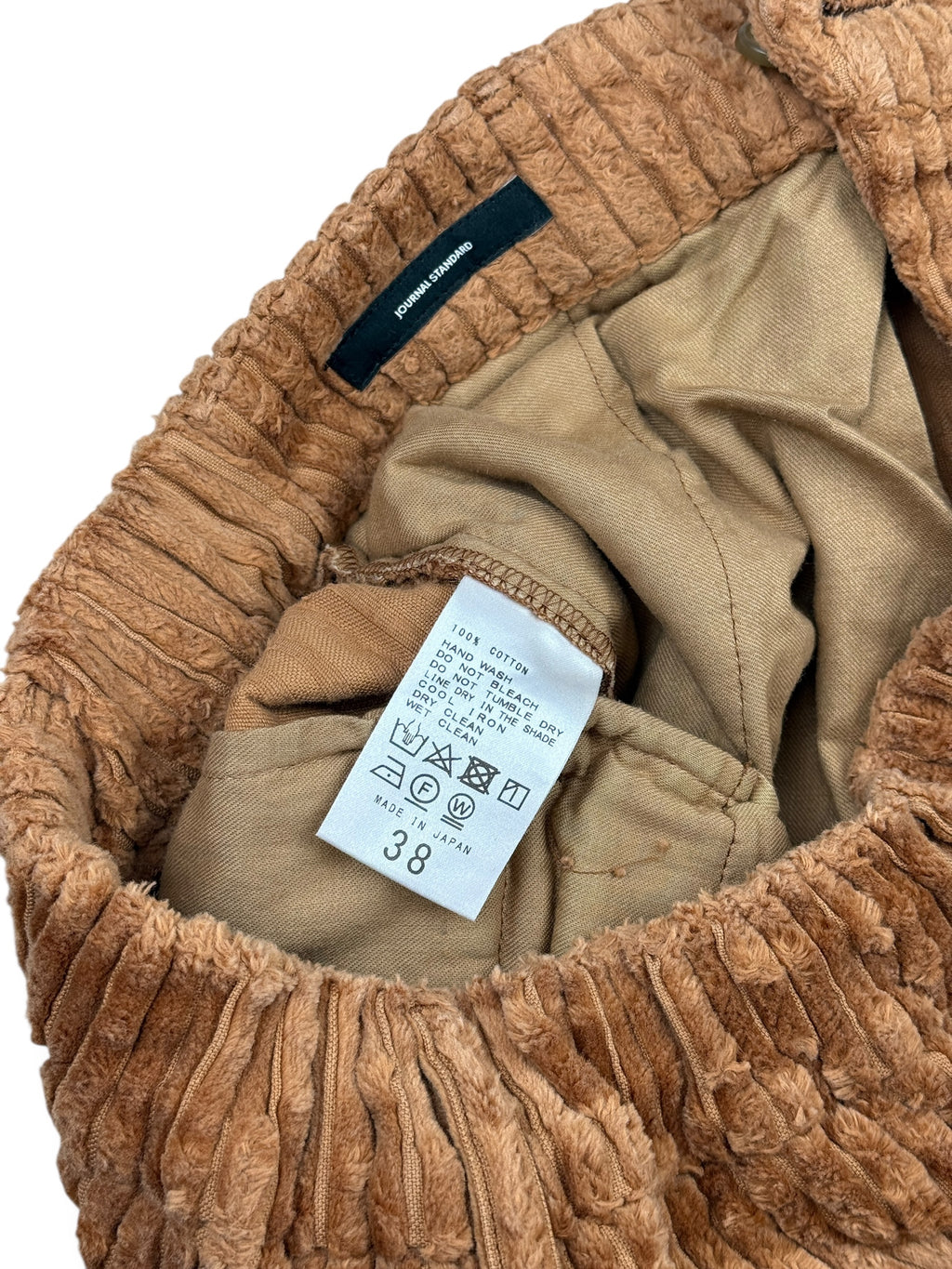 2010s Journal Standard Heavy Cordhose Beige-Braun | Made in Japan | 36 W26