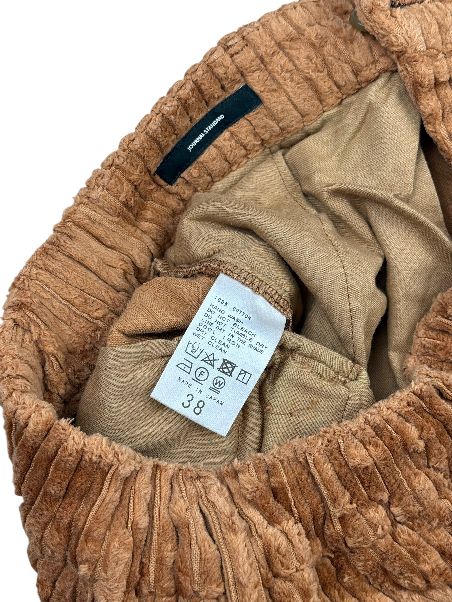 2010s Journal Standard Heavy Cordhose Beige-Braun | Made in Japan | 36 W26