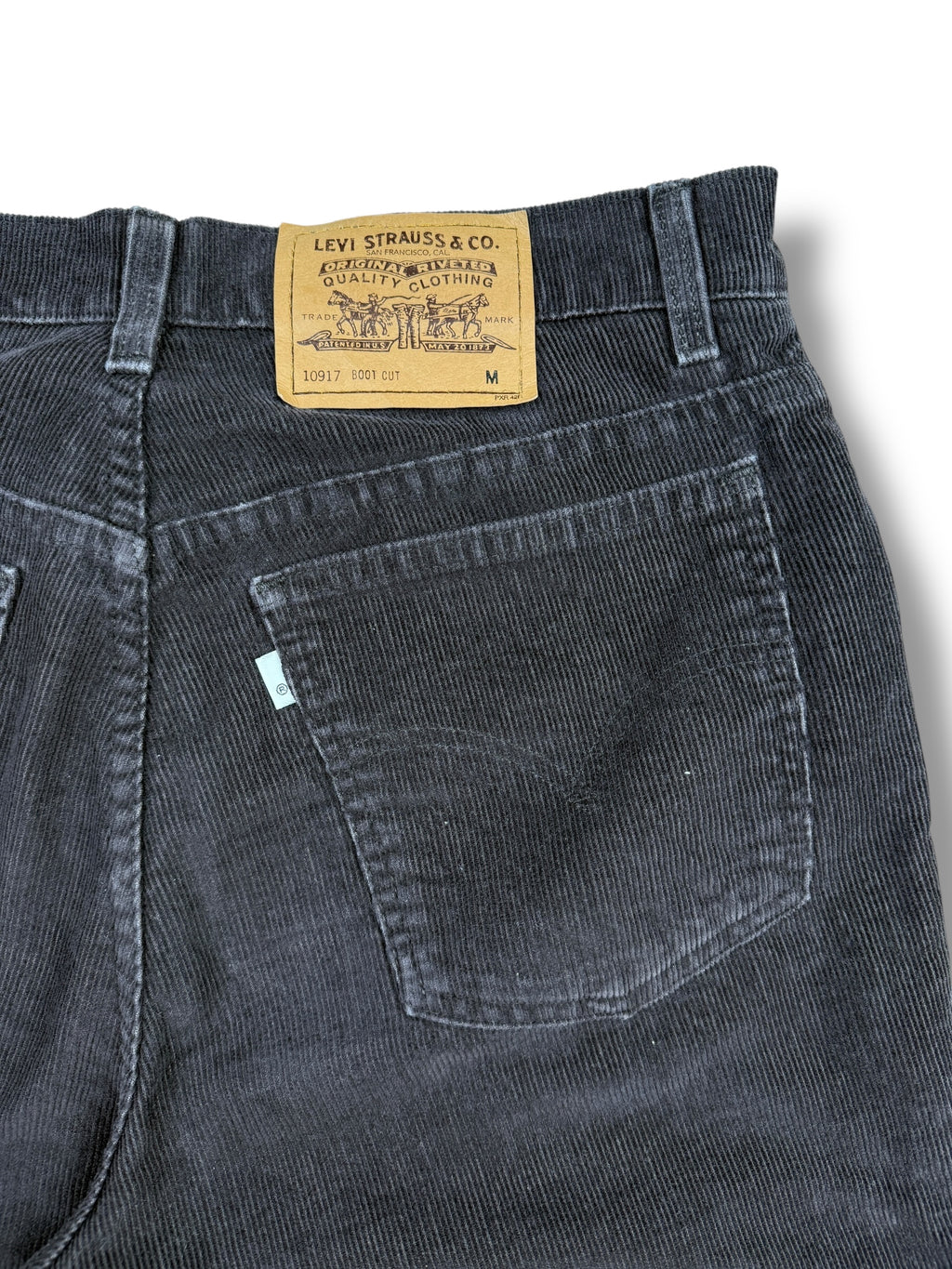 1990s Levi’s 917 Bootcut Hose Dunkelbraun | Größe M W29
