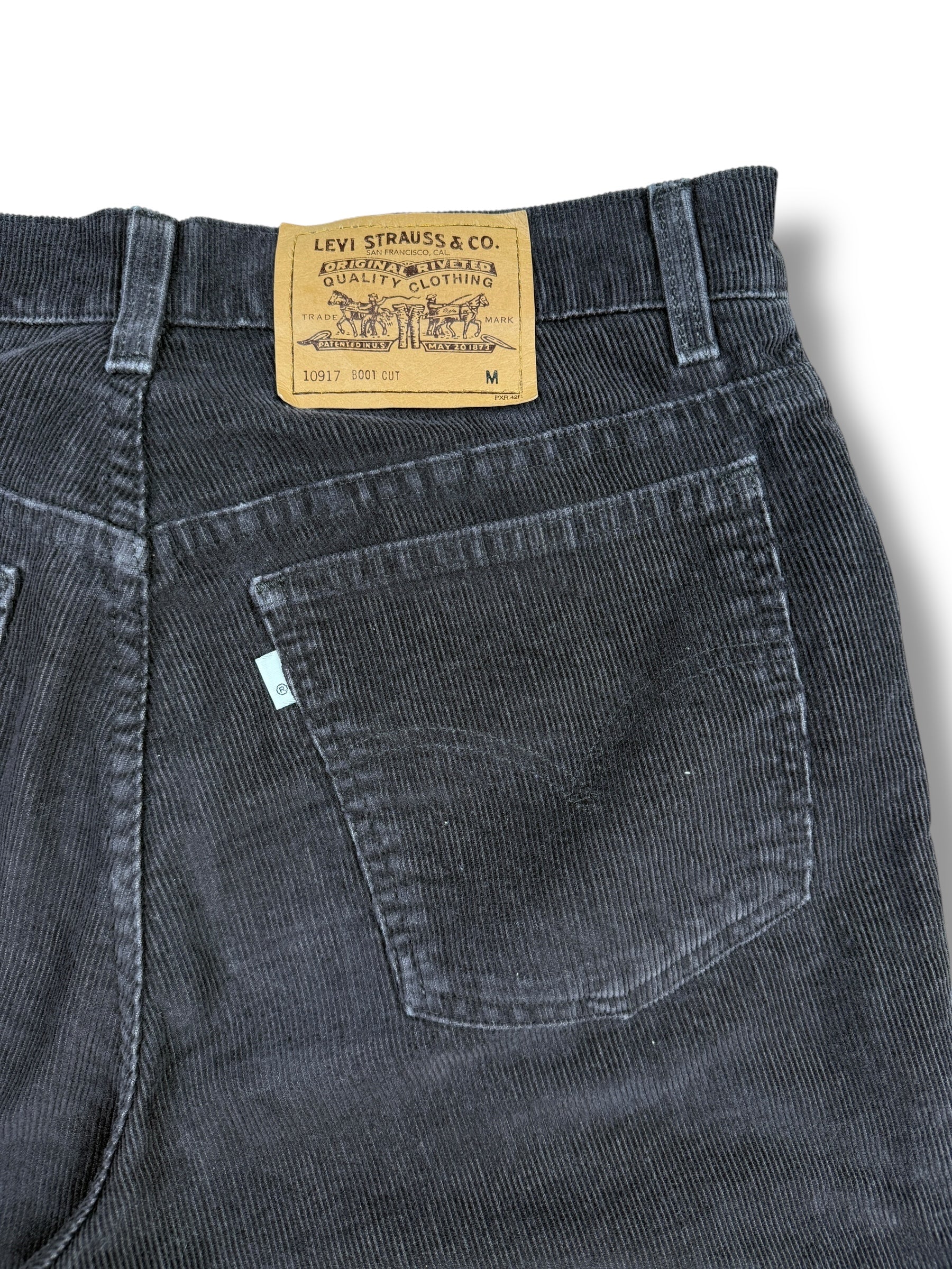 1990s Levi’s 917 Bootcut Hose Dunkelbraun | Größe M W29