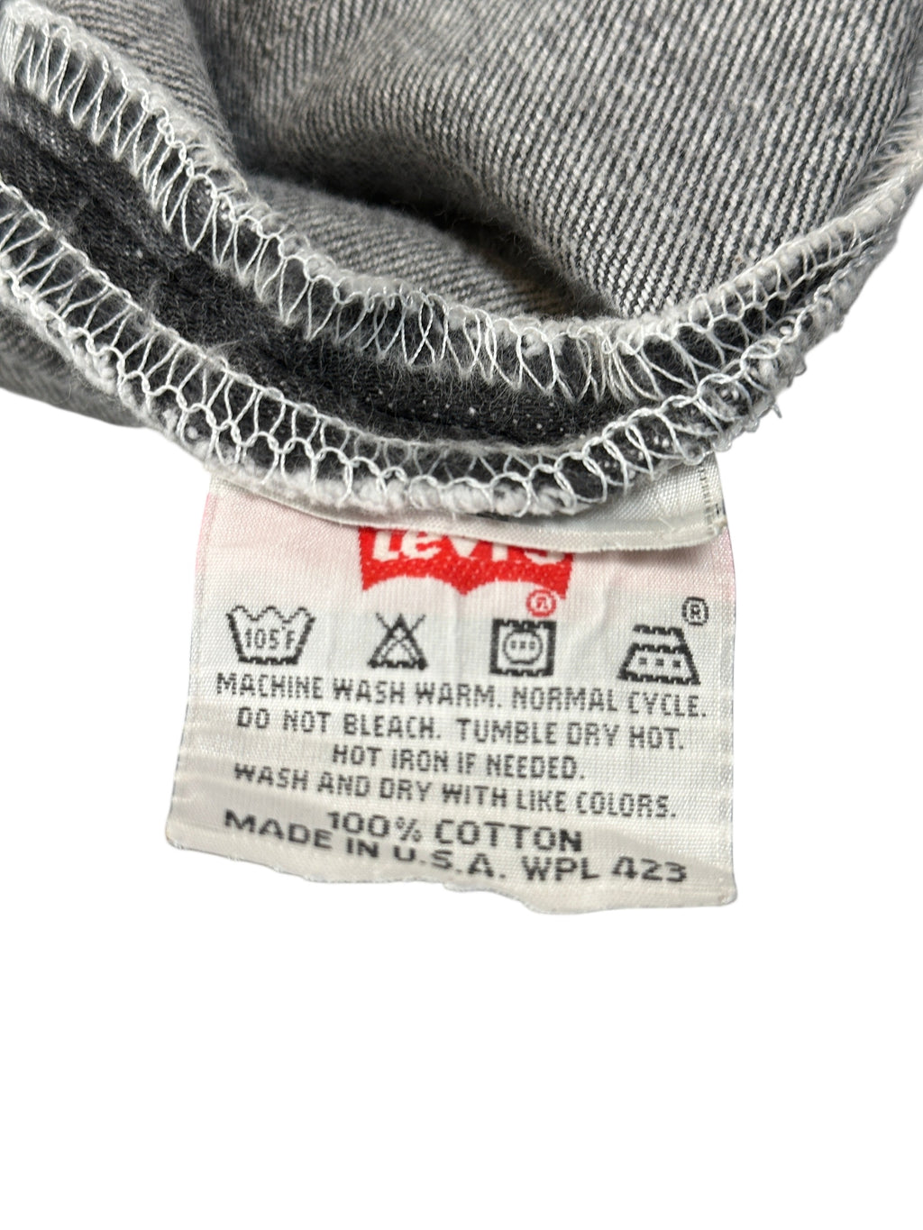 1990s Levi’s 501 Jeans Washed Schwarz W34 L32