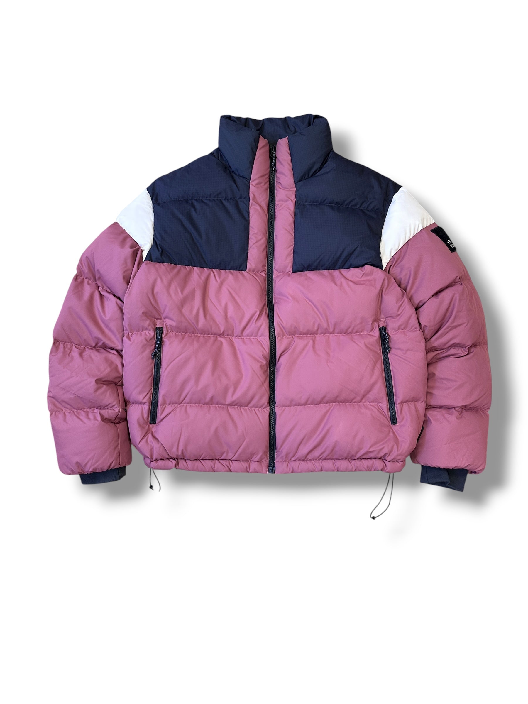 2010s Jack Wolfskin 365 Fearless Daunenjacke Jacke Rosa/Schwarz | High Quality 700 | L