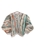 1990s Coogi Australia Strick Sweater Beige, Hellblau M
