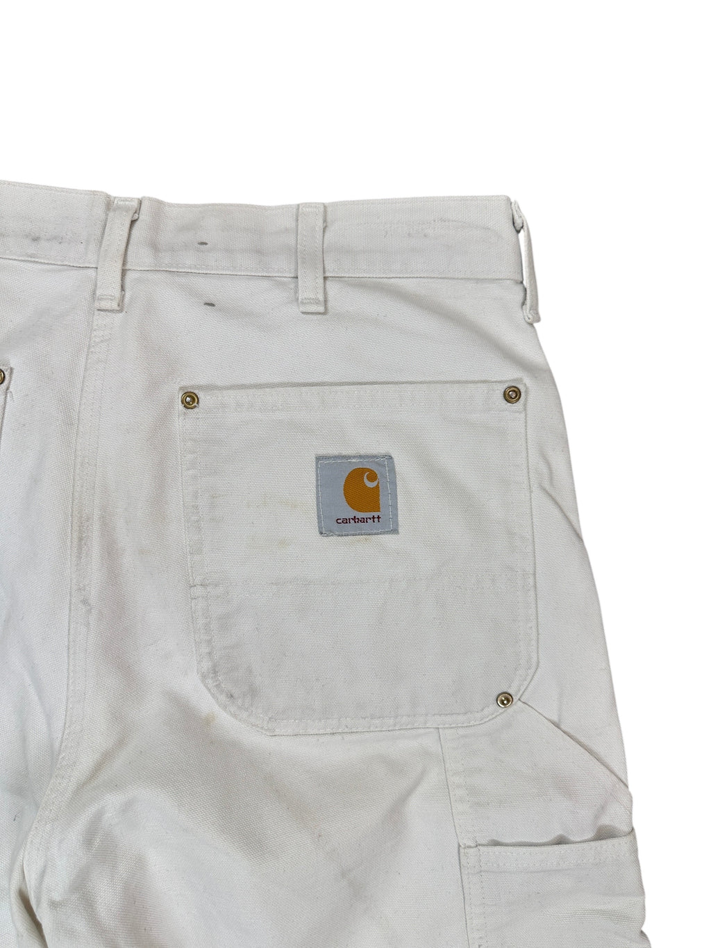 1990s Carhartt Single Knee vintage Weiß USA 32x34