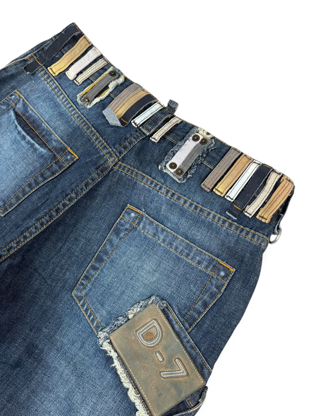 Y2k D7 Jeans Dunkelblau | M