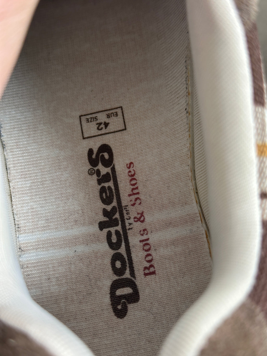 2000s Dockers Schlanker Sneaker „Burberry Look“ kariert 42