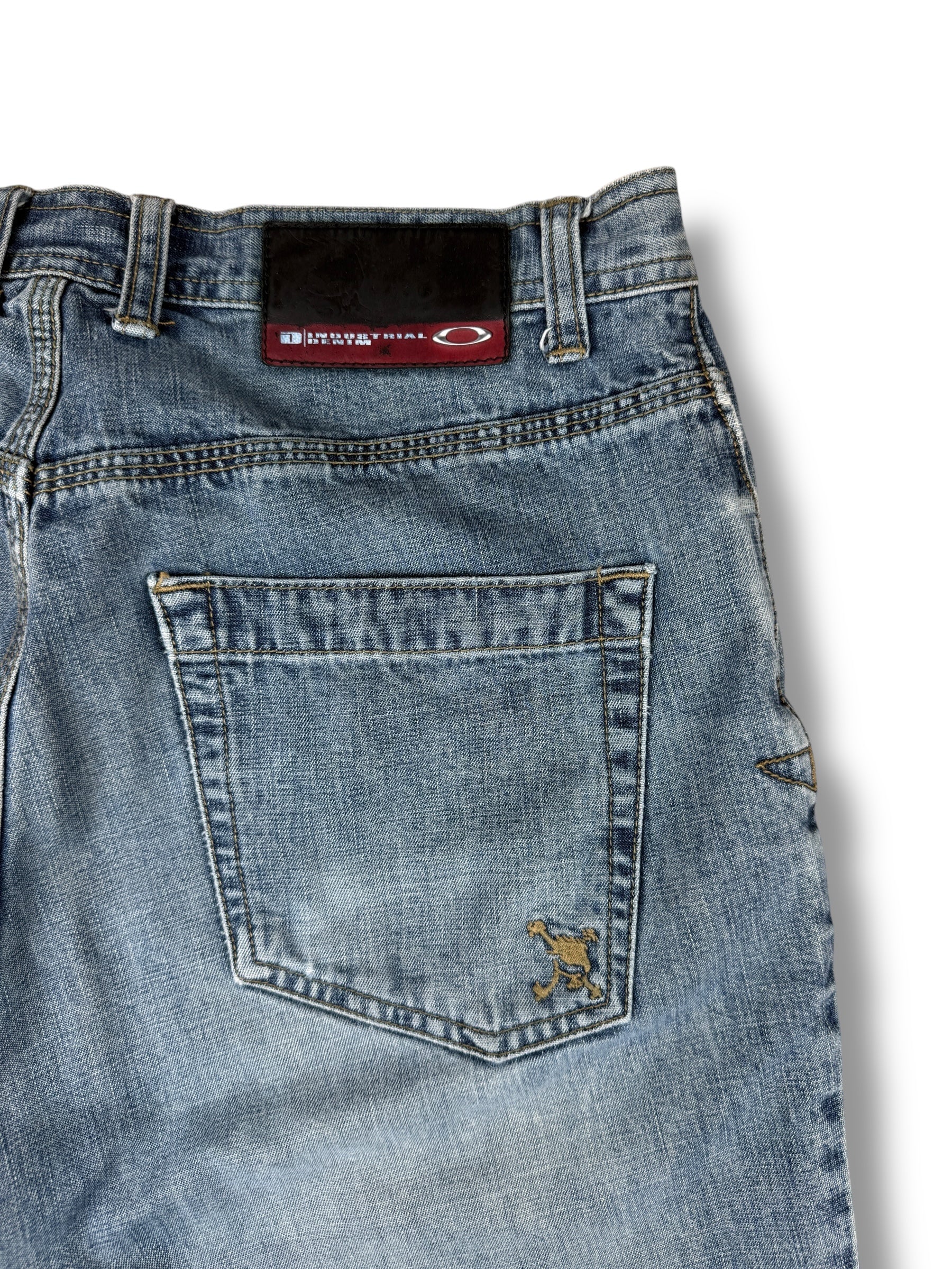 2000s Oakley Jeans Industrial Denim Blue | W30 L32